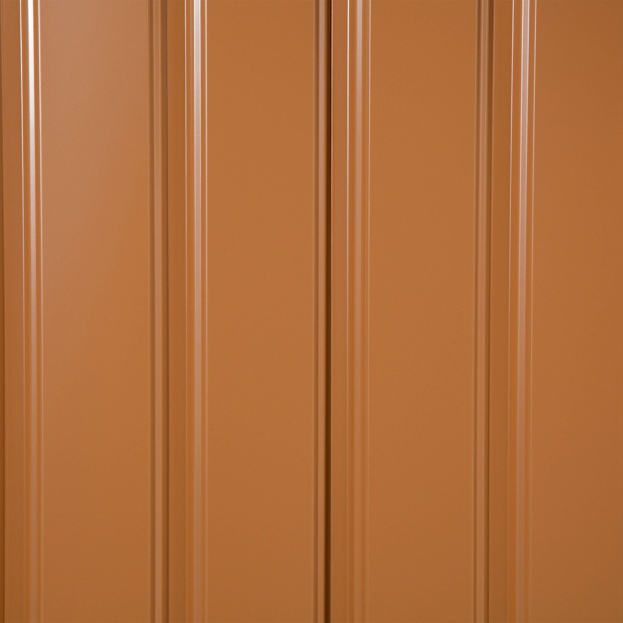 Metal Tool Shed 26.2m³ 340x386x200cm with Gable Roof Foundation Sliding Door Weatherproof Garden House Outdoor Garden Shed Cabinet for Outdoor Area, Yellow