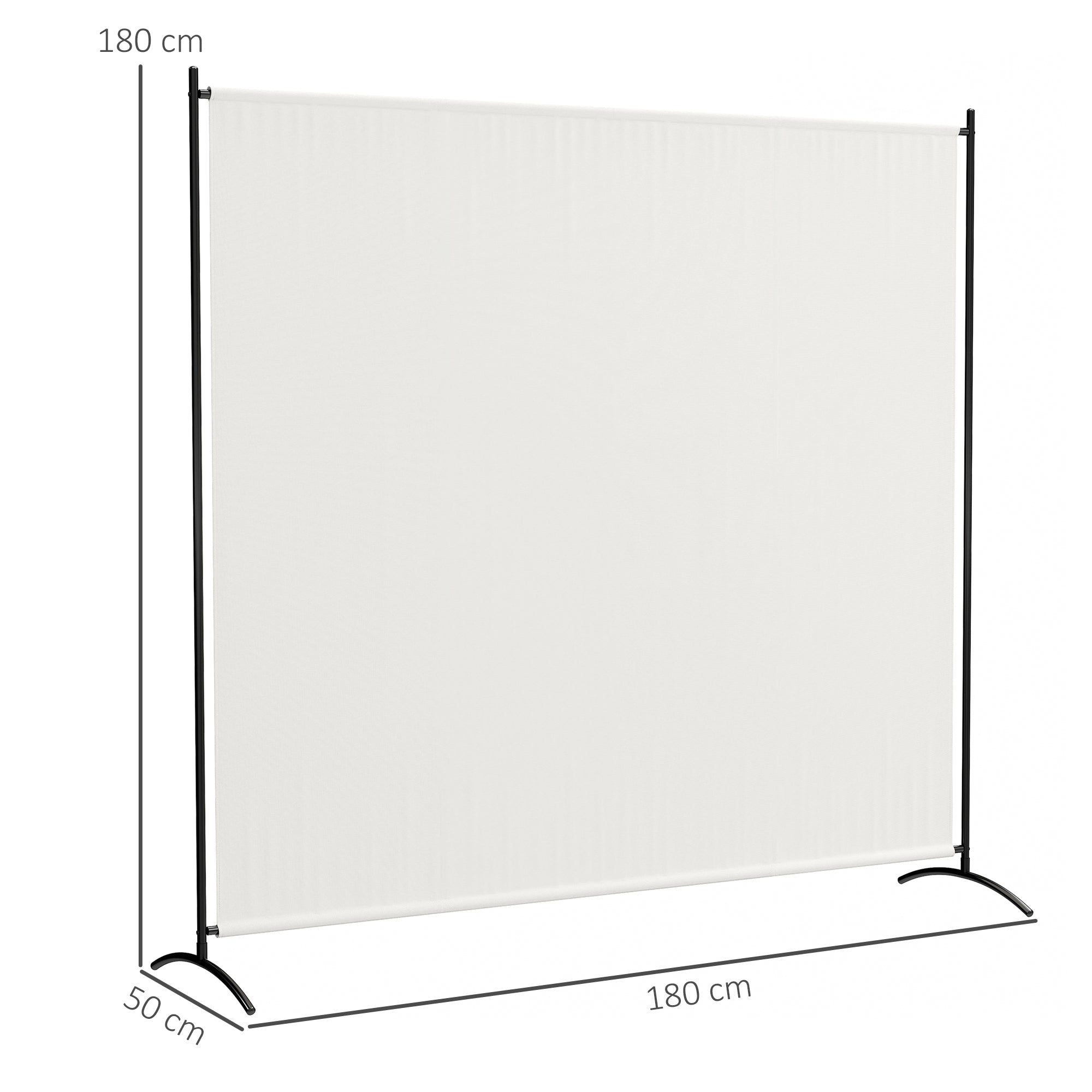 Single-Panel Outdoor Privacy Screen, UV30+ Water-Resistant Panel, Stable Base, Beige (71 x 19.7 x 71 in)