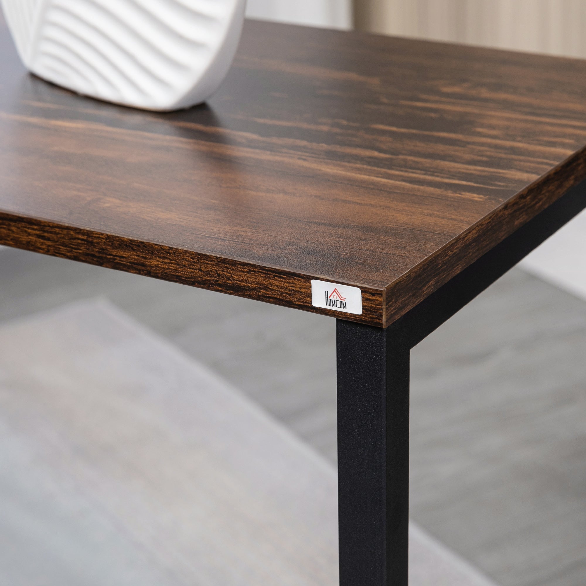 3-Piece Nesting Tables, Space-Saving Side Tables, C-Shaped Coffee Tables with Steel Frame in Industrial Design for Living Room Rustic Brown