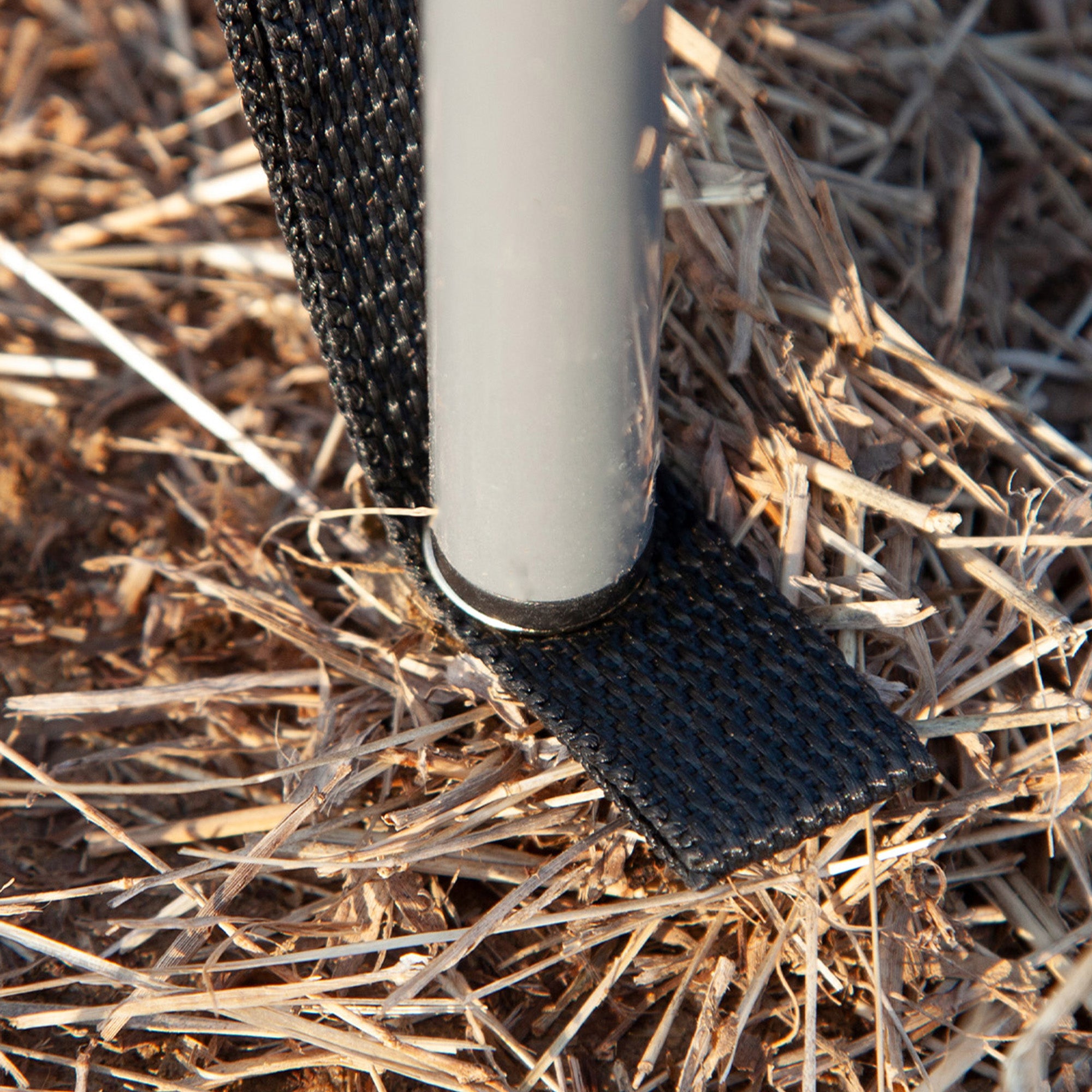 Portable Folding Camping Windbreak with Steel Poles and Carry Bag dim. 540 cm x 150 cm Gray and White