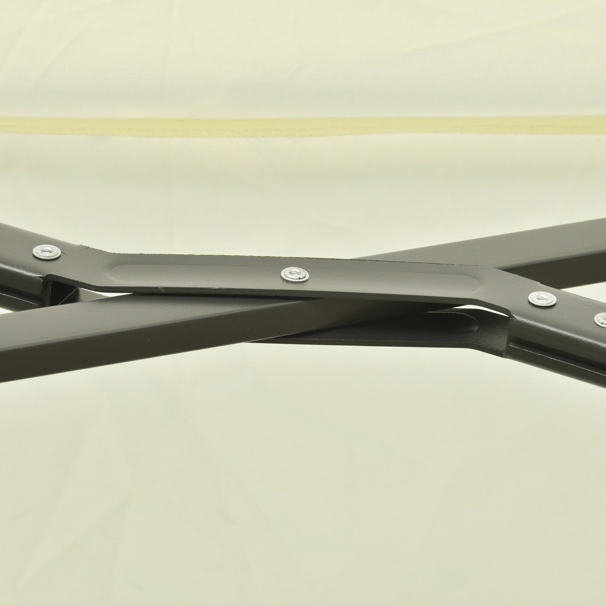 Sun Umbrella Double Umbrella Oval 445x270cm Cantilever Umbrella with Crank Umbrella Stand Garden Umbrella Crank Umbrella, Market Umbrella for Garden Cream White