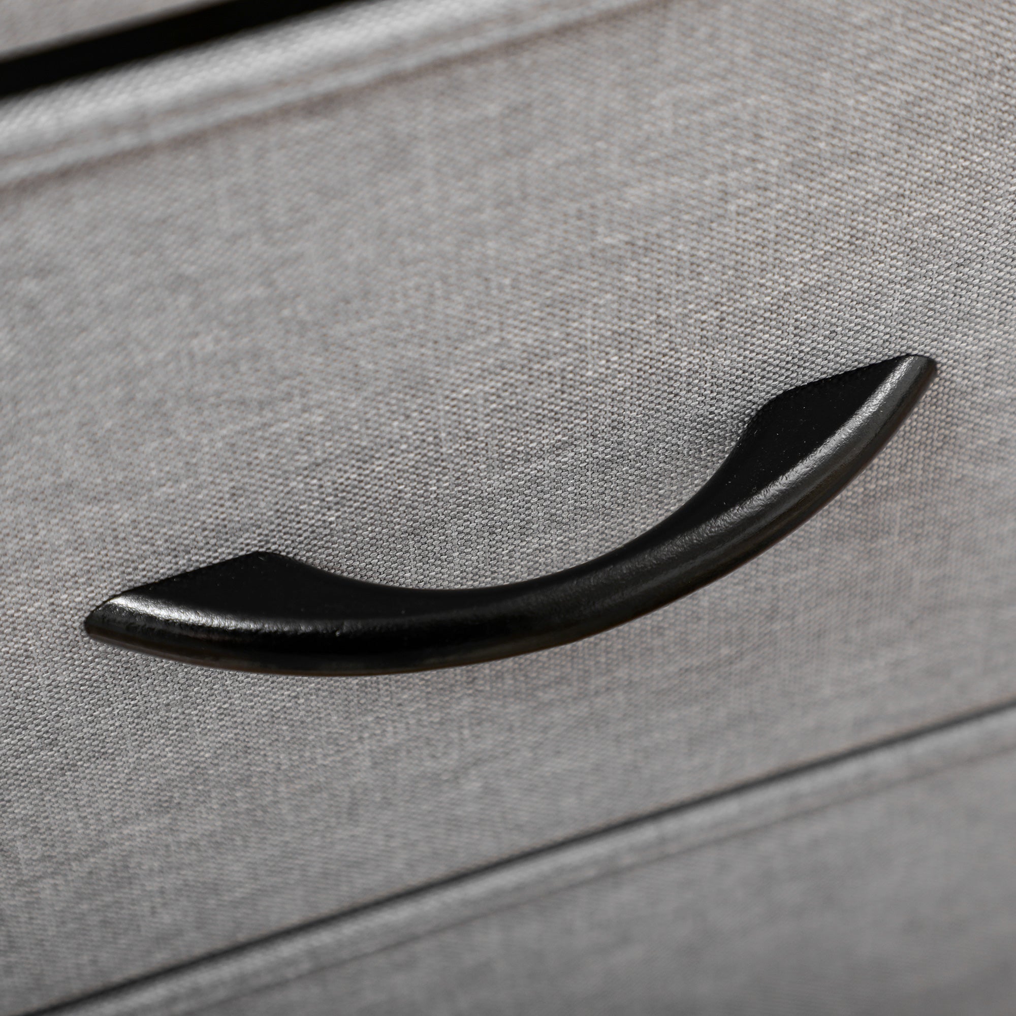 Dresser Sideboard with 5 Foldable Fabric Drawers, Drawer Cabinet with Worktop, Handle, Multi-Purpose Cabinet with Tip-Over Protection, for Living Room Bedroom, Gray