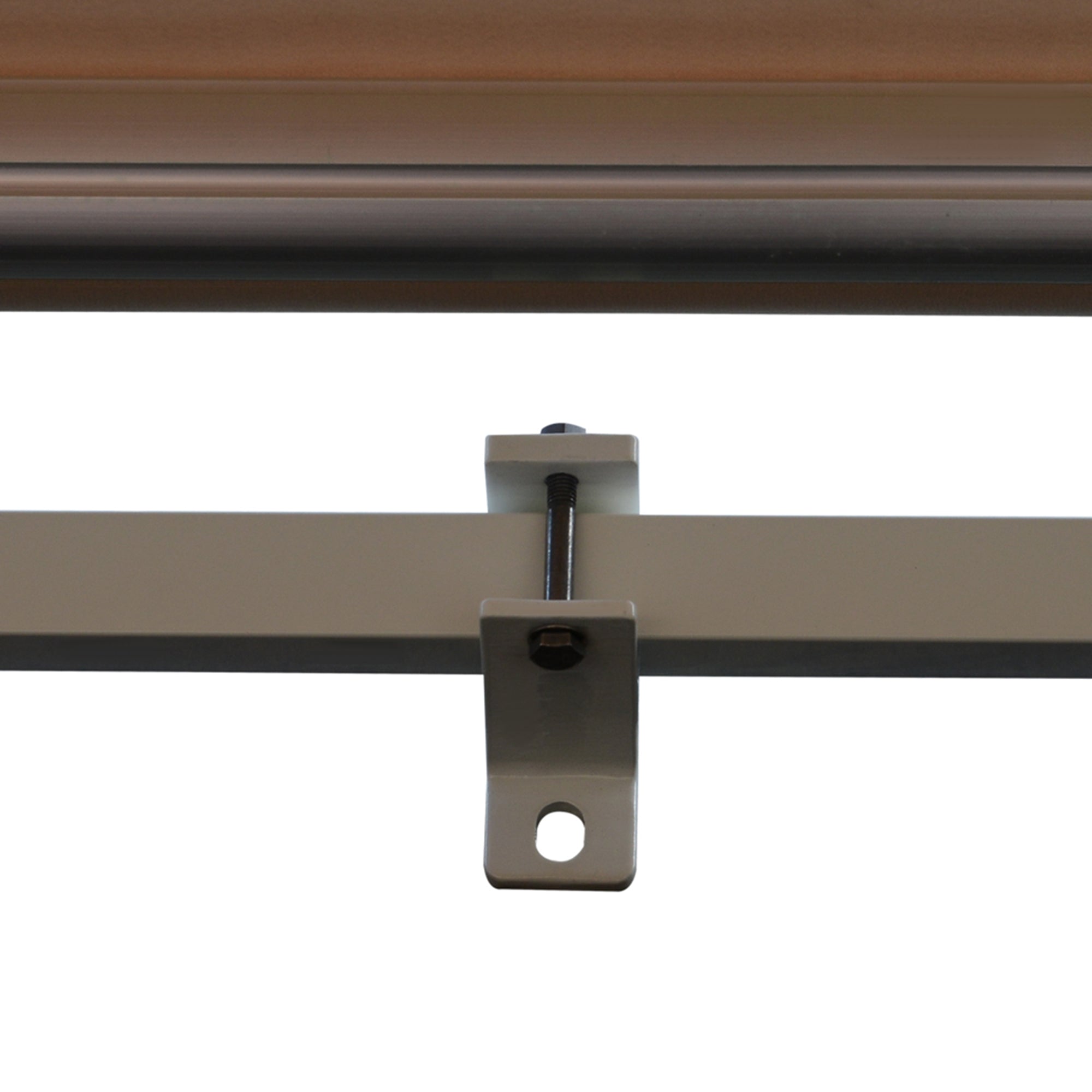 Joint Arm Awning Adjustable Clamping Awning Terrace Awning 3.95 x 3m Sun Protection with Crank, Balcony Awning, Beige