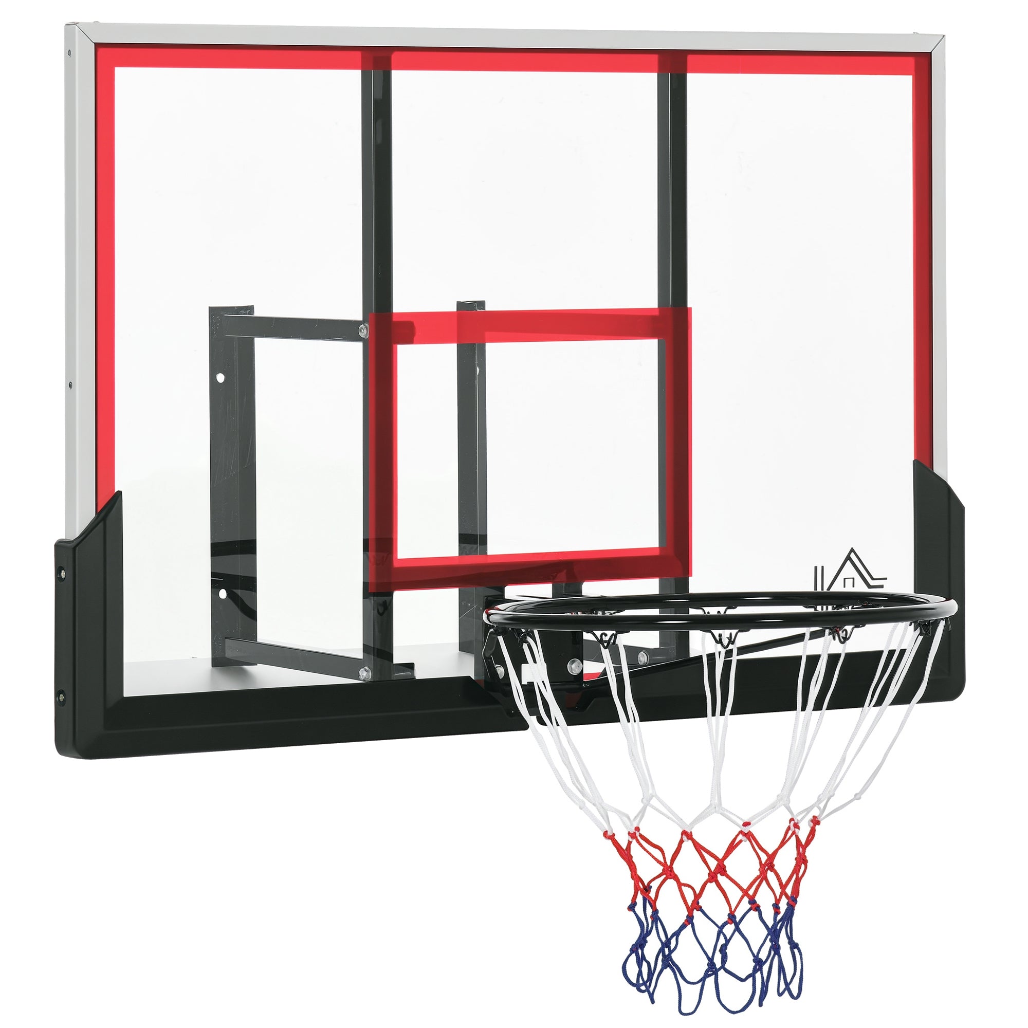 Wall-Mounted Basketball Hoop with Special Basket - 102 x 76 x 110 cm - Indoor Outdoor