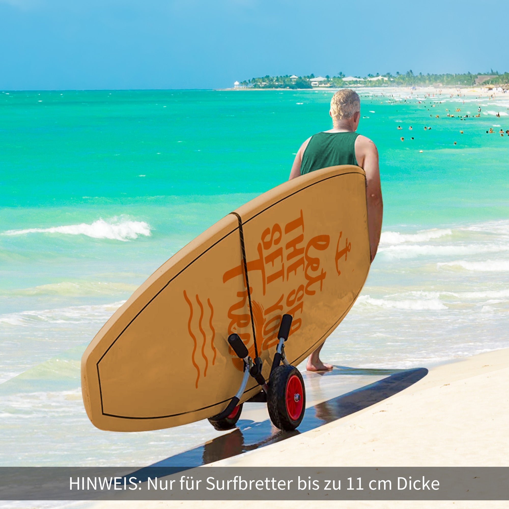 Foldable Surf Cart up to 45 kg Aluminum Transport Trolley Kayak Cart Foldable Padded Faux Leather Tires Boat Cart Surf Cart Boat Trailer Trolley for Surfboard Board Inflatable Boat