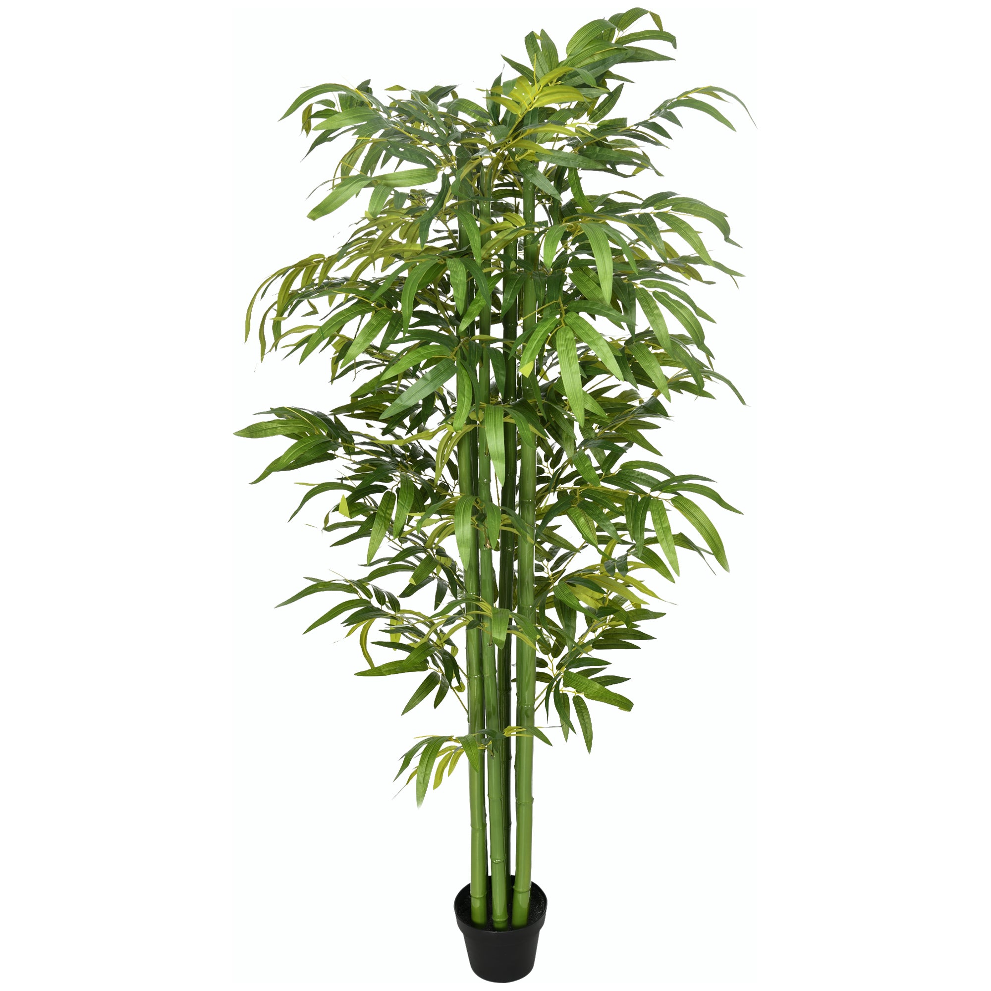 Artificial Plant, 180 cm Artificial Bamboo Tree, Fake Plant with Pot, Lifelike Indoor Plant for Living Room, Bedroom, Green