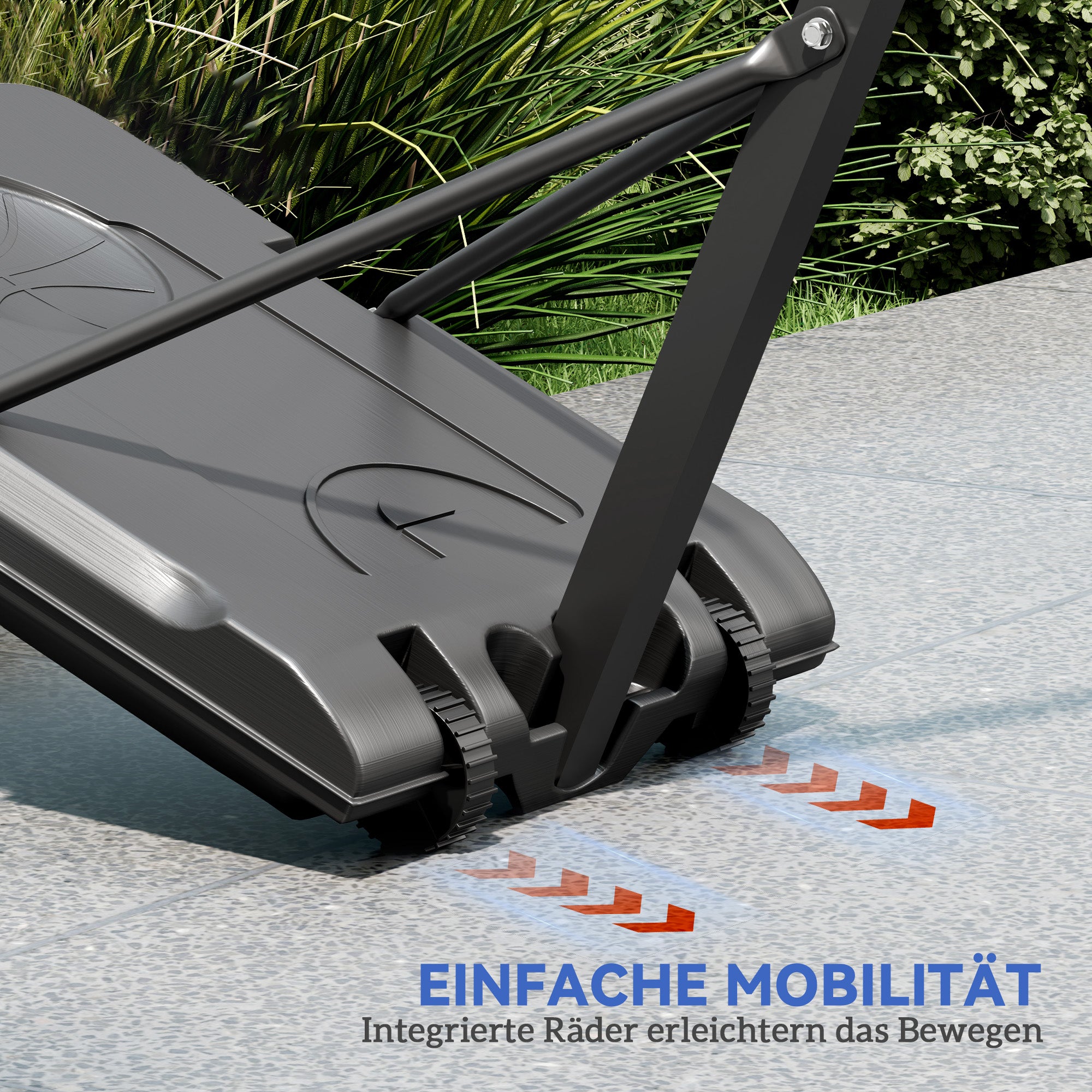 SPORTNOW Outdoor Basketball Hoop with Stand Wheels 146–236 cm Height Adjustable Basketball Stand with 71x45cm Backboard Portable Basket for Teens Adults Indoor Basketball System