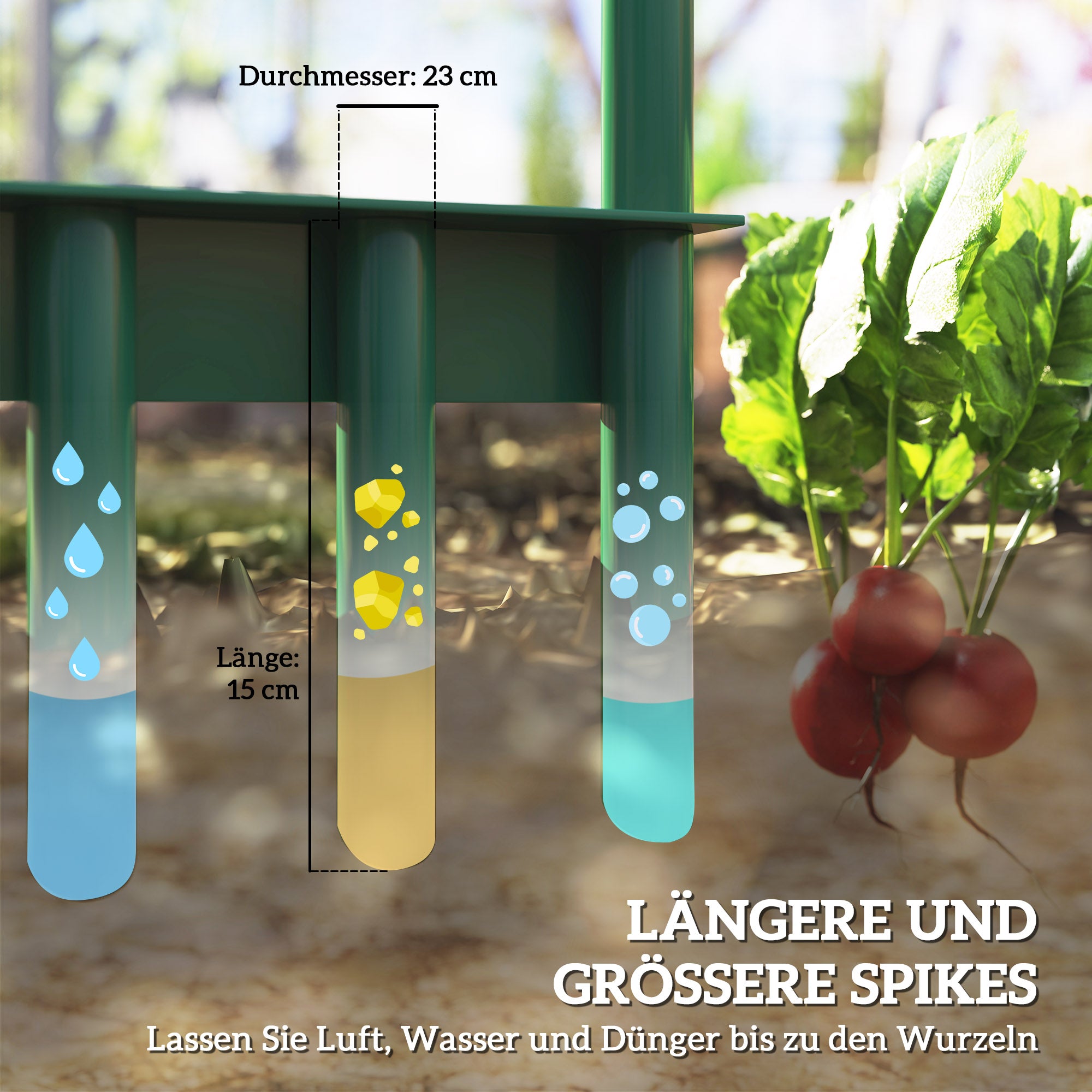 Lawn Aerator Aerifier for Lawns 30cm Width Manual Lawn Ventilator with Non-Slip Handle, Garden Tools Ground Rail, Lawn Scarifier, Ground Ventilation Lawn Care for Gardens and Yards