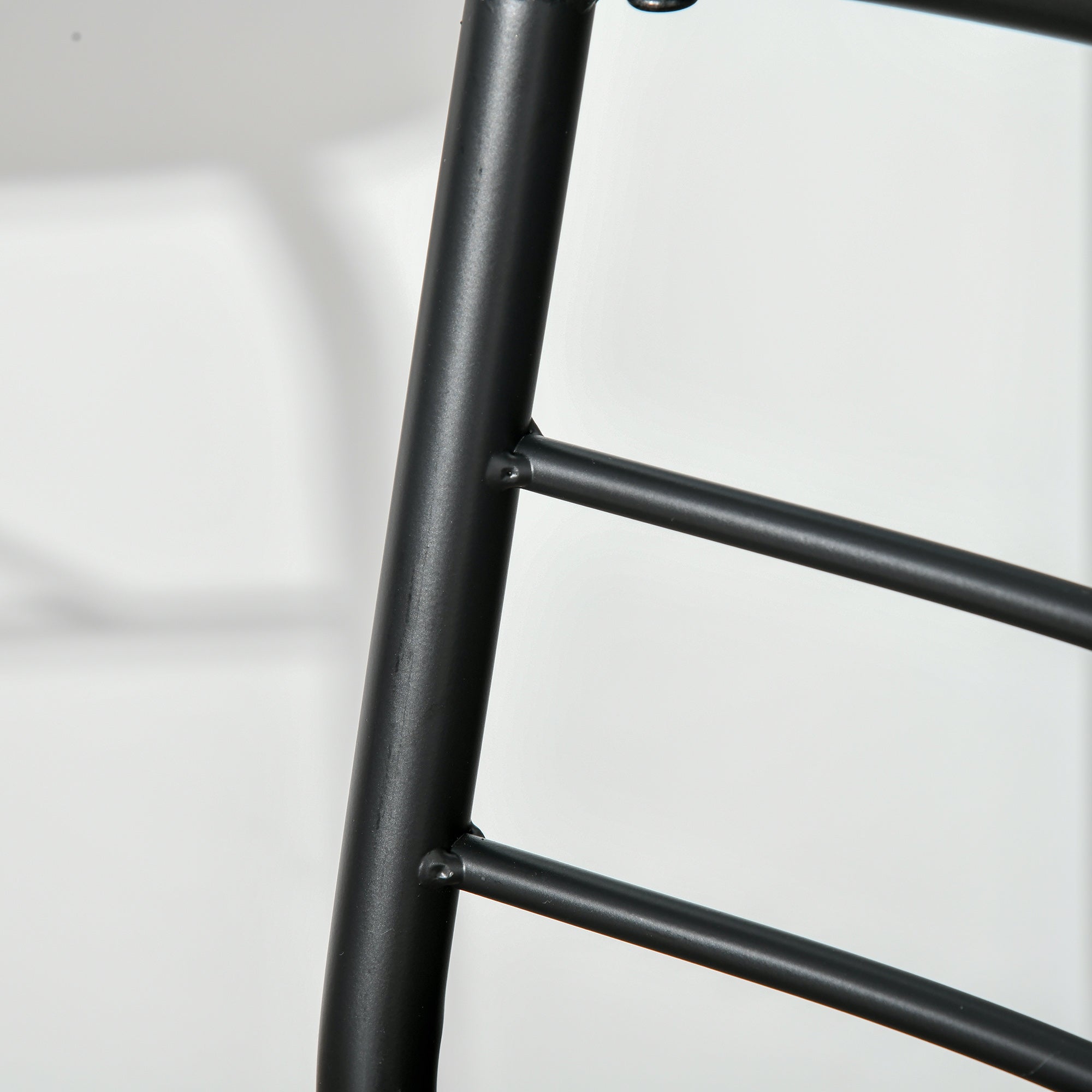 Modern Table Set with 2 Chairs for Dining Room, 3-Piece Space-Saving Furniture Set for Kitchen, Balcony, Restaurant or Bar, Brown and Black