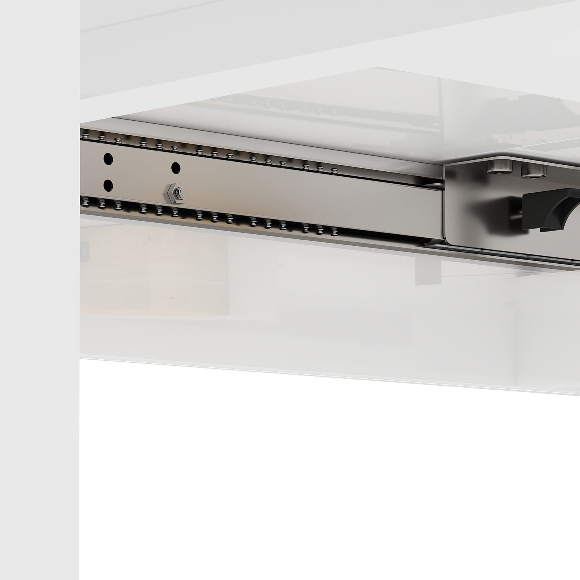 Extendable Dining Table for 4-6 People with Flip Panels, Extendable Kitchen Table in MDF, for Dining Room, Living Room, 120-160x80x78 cm, Glossy White