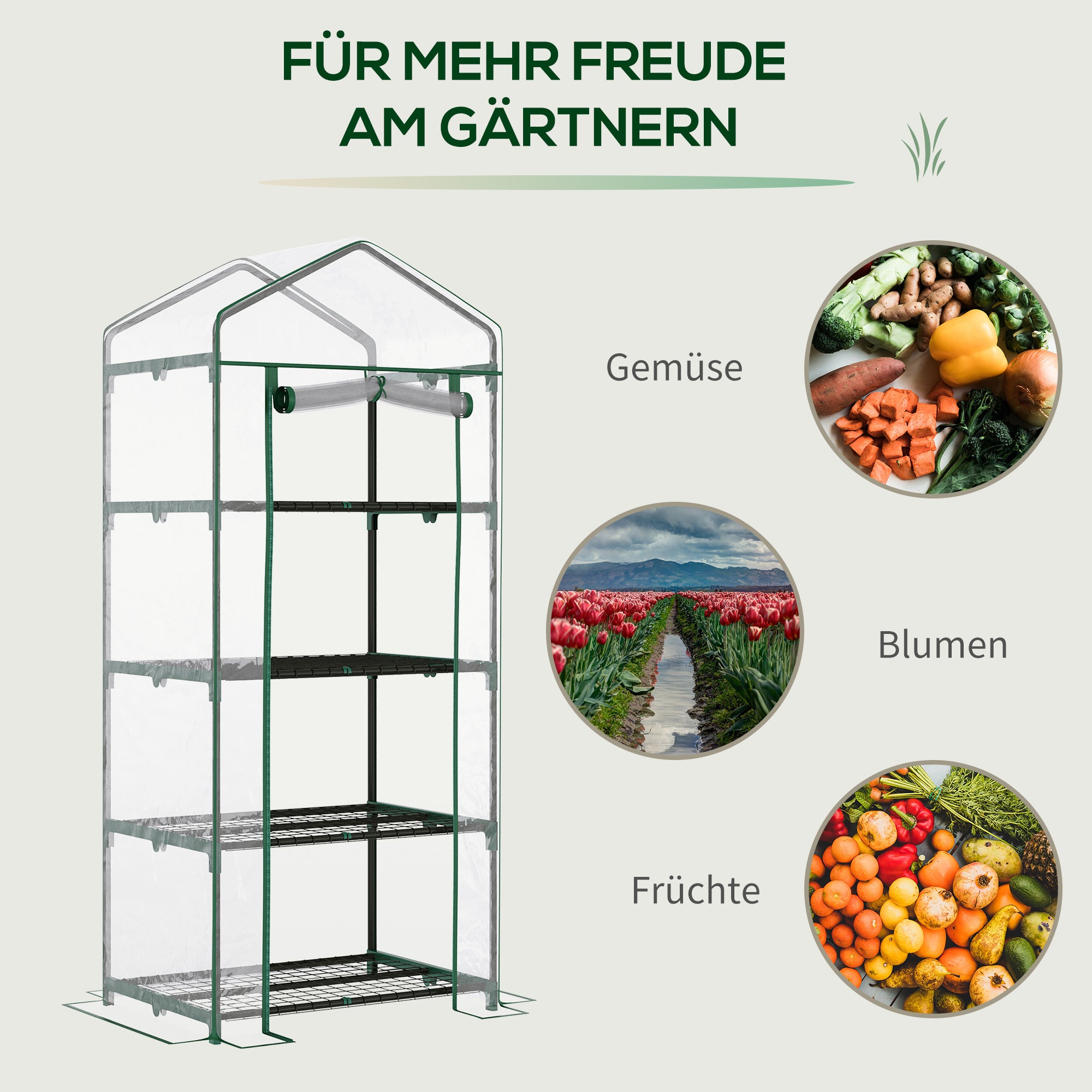 Greenhouse with Shelves, Winterproof Steel Frame Greenhouse, Greenhouse for Balcony, Garden, Tomato Greenhouse 70x50x160cm, Tomato Greenhouse for Vegetables, Flowers, Plants, Transparent