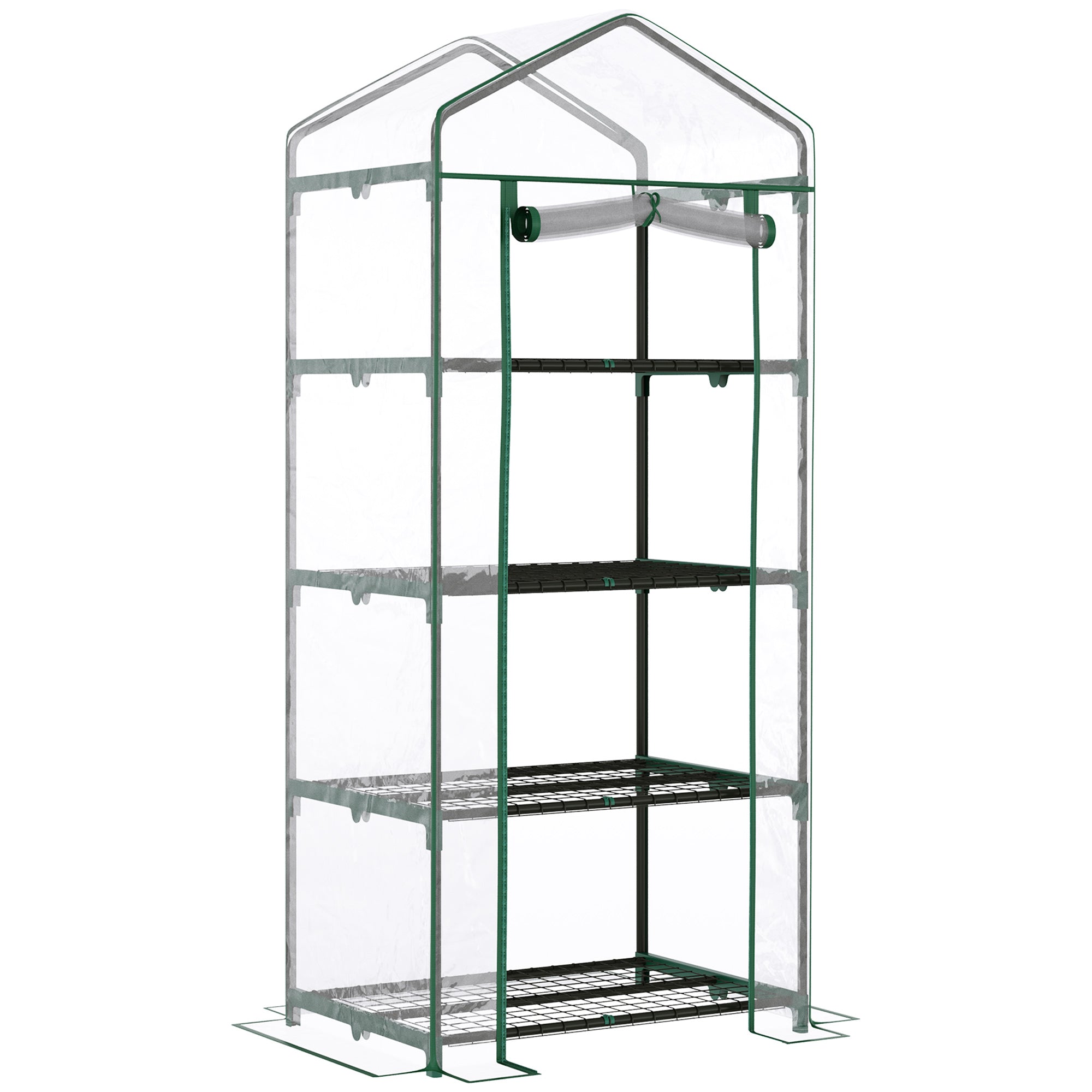 Greenhouse with Shelves, Winterproof Steel Frame Greenhouse, Greenhouse for Balcony, Garden, Tomato Greenhouse 70x50x160cm, Tomato Greenhouse for Vegetables, Flowers, Plants, Transparent