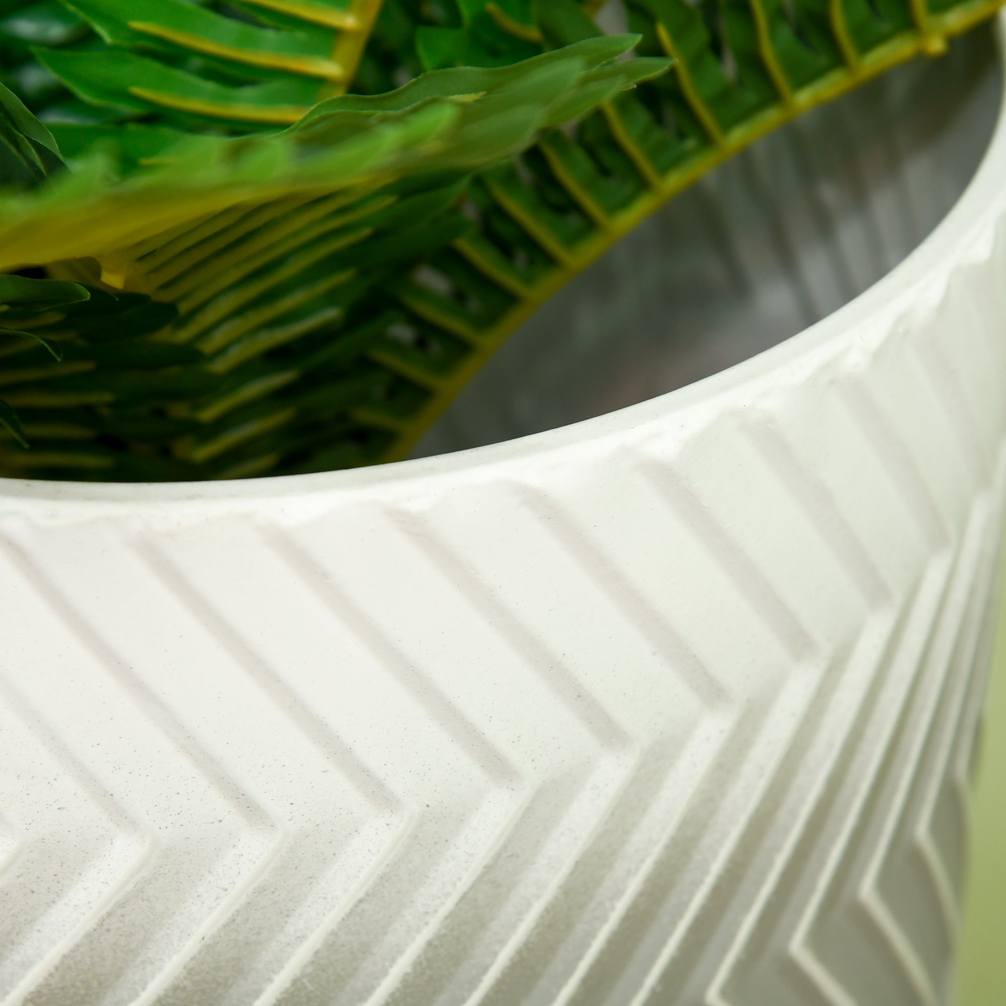 2-Piece Plant Stand Set, 52/67 cm High Flower Stand for Indoor Outdoor, Metal Flower Pot Stand for Living Room, Garden Balcony Decor, Gray