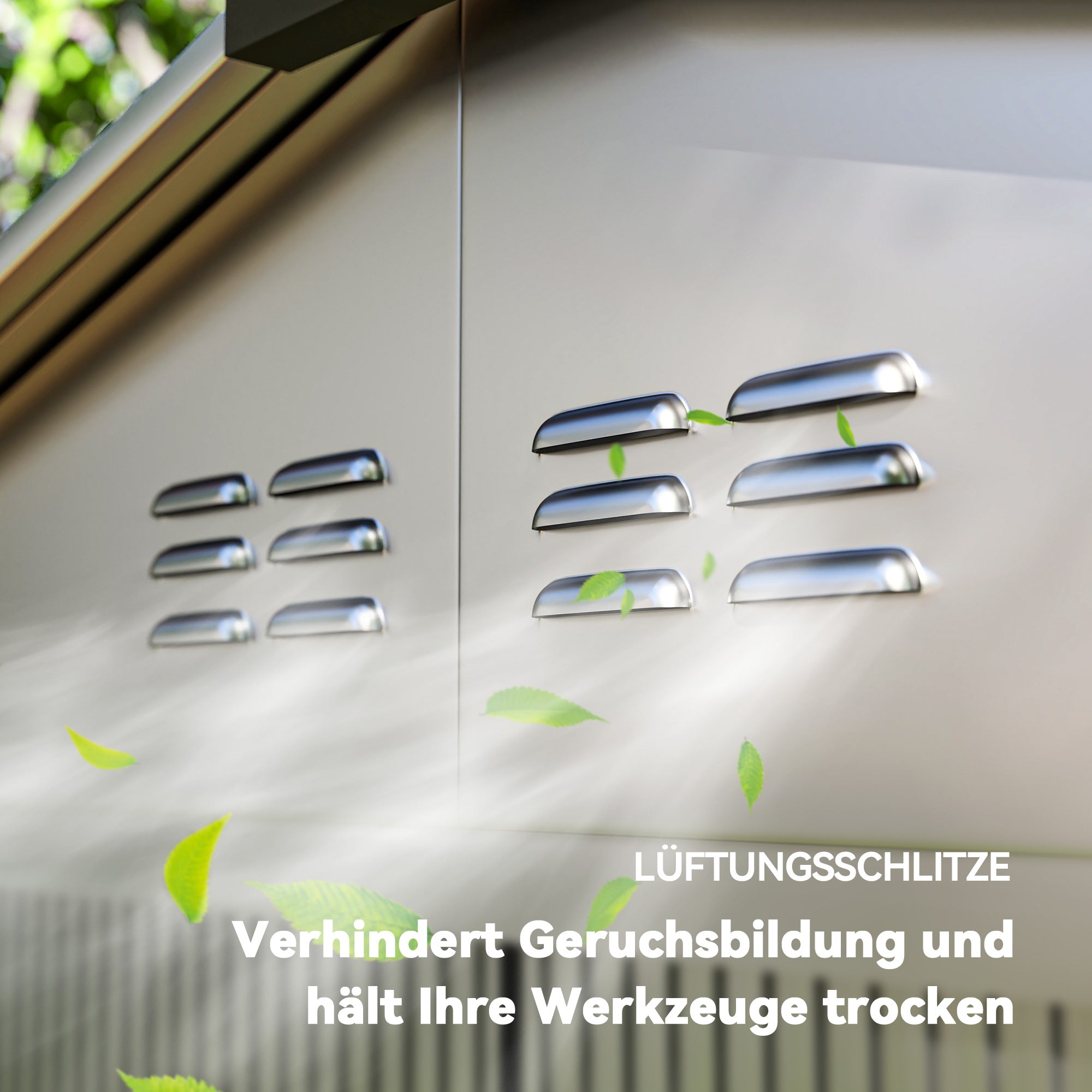 Galvanized Steel Tool Shed 2.43m² 213x131x192cm Easy Assembly Garden Storage Shed with Gable Roof, Lockable Sliding Door, Weatherproof Garden House, Outdoor Garden Shed for Outdoor Area, Grey