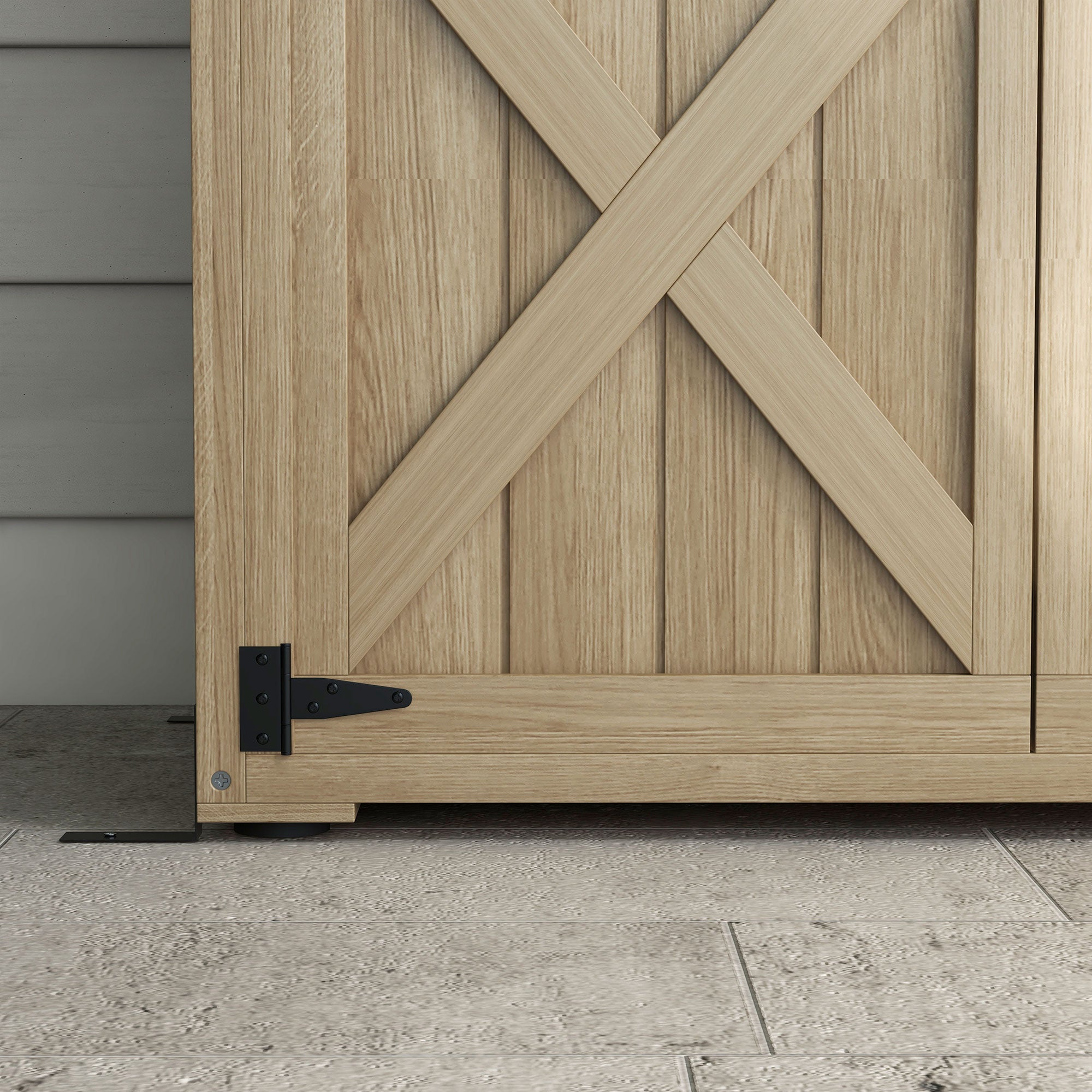 Garden Cabinet Garden Shelter for Tools on Foot 90L x 54.5W x 161/168.5H cm 2 Shelves Waterproof Bitumen Roof Pine Wood Autoclave