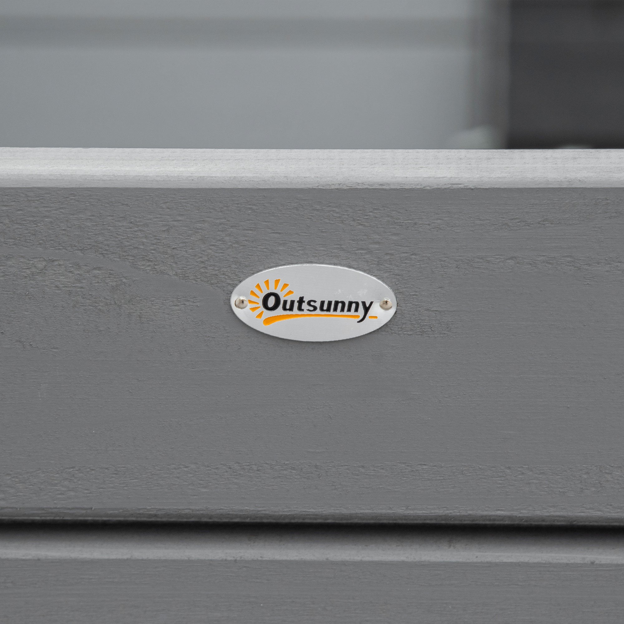 2-Seater Wooden Garden Bench, Weatherproof Bench, UV-Resistant Garden Furniture with Backrests, Park Bench 220kg Load Capacity, Balcony Bench, Wooden Bench for Balcony Terrace, Garden, 116 x 56 x 80 cm, Gray