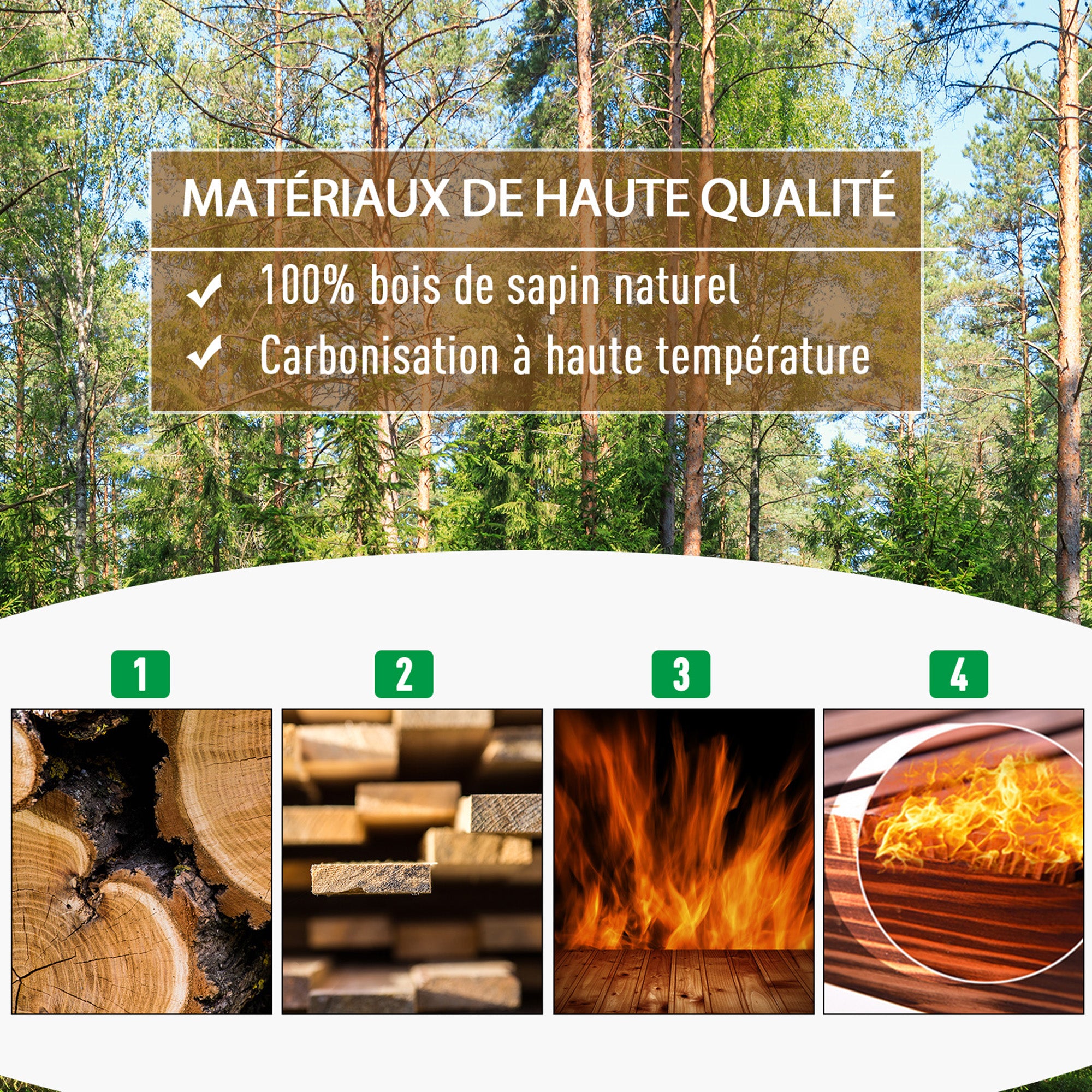 Planter with Trellis - Flower Box - Raised Planter - dim. 64L x 28W x 75H cm Includes Irrigation Inserts Treated Fir Wood