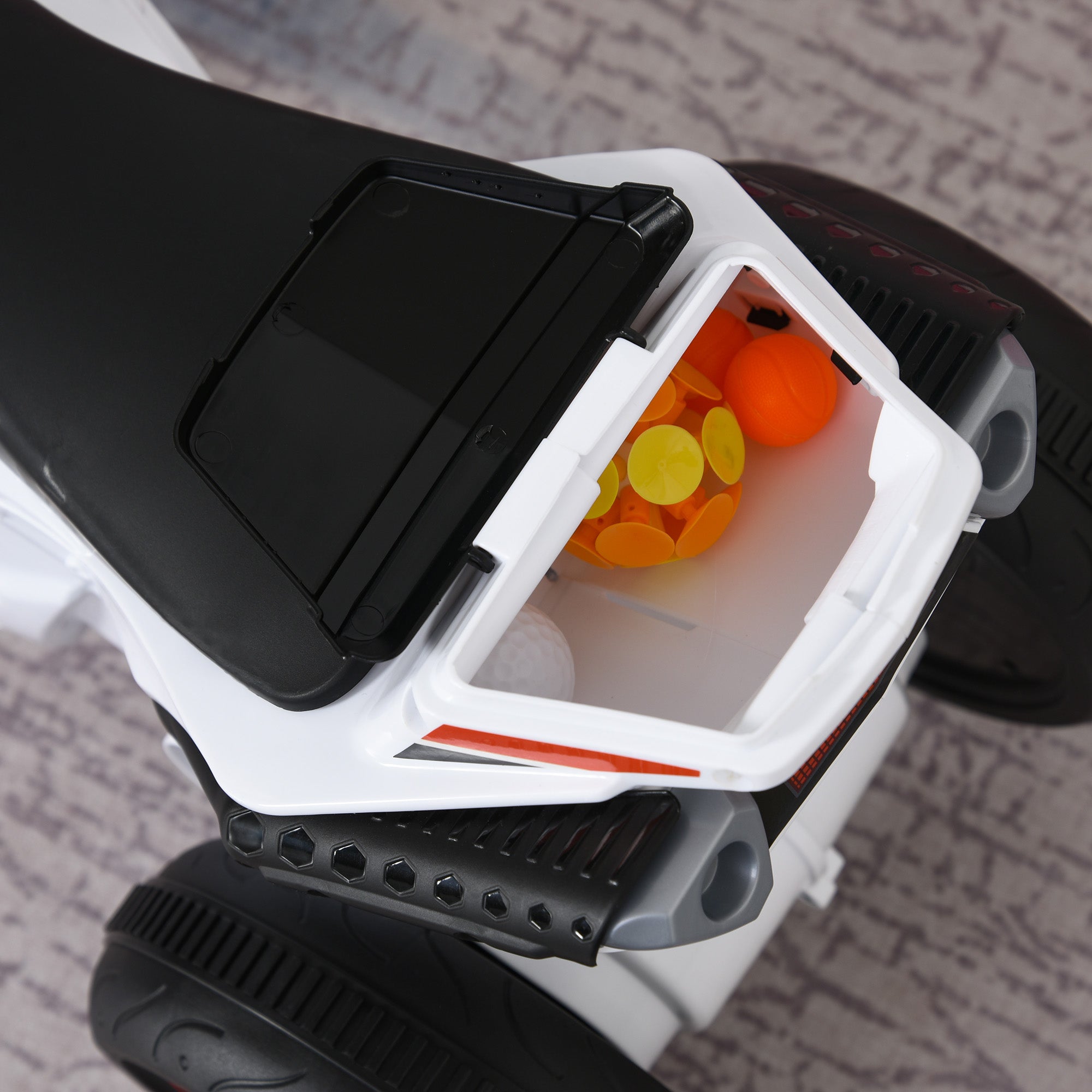 Ride-On Car with Music and Headlights for Kids 18-36 Months White