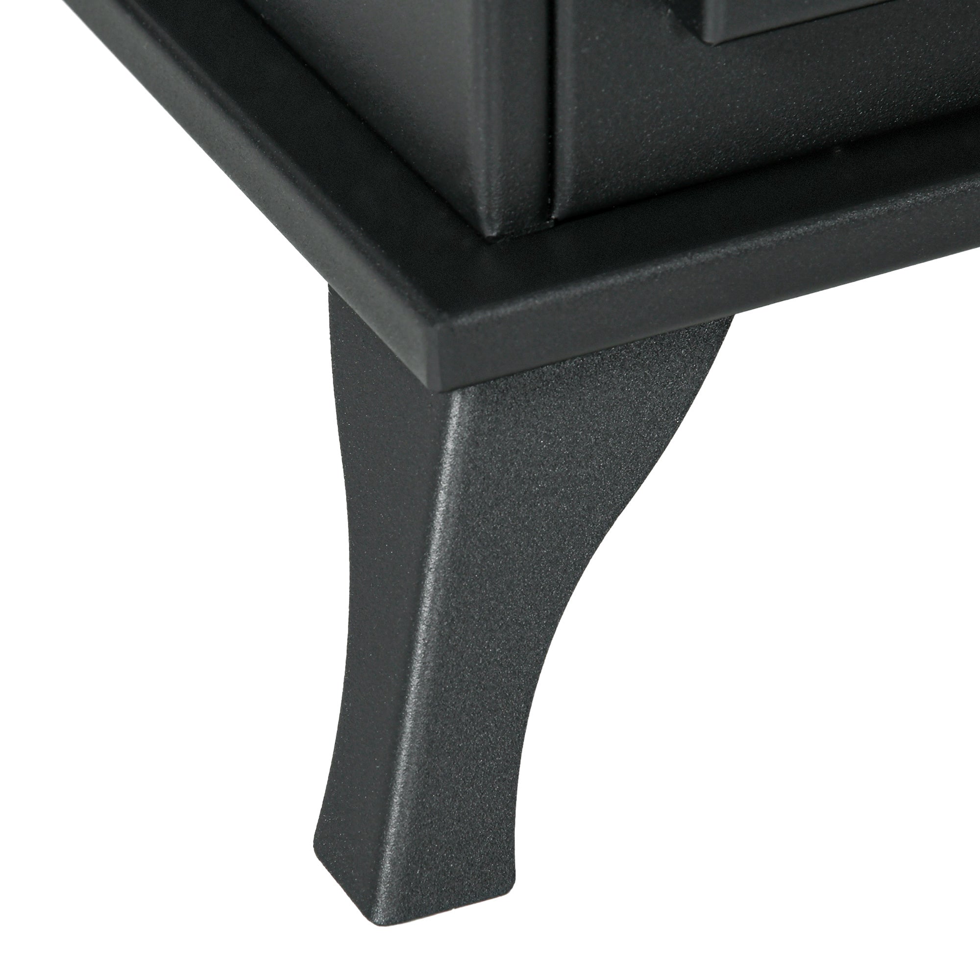 Freestanding Bioethanol Fireplace Stove with 1.2 L Stainless Steel Burner Extinguishing Lamp 3H Combustion Time for Indoors 20-25 m² 45x28x54 cm Black