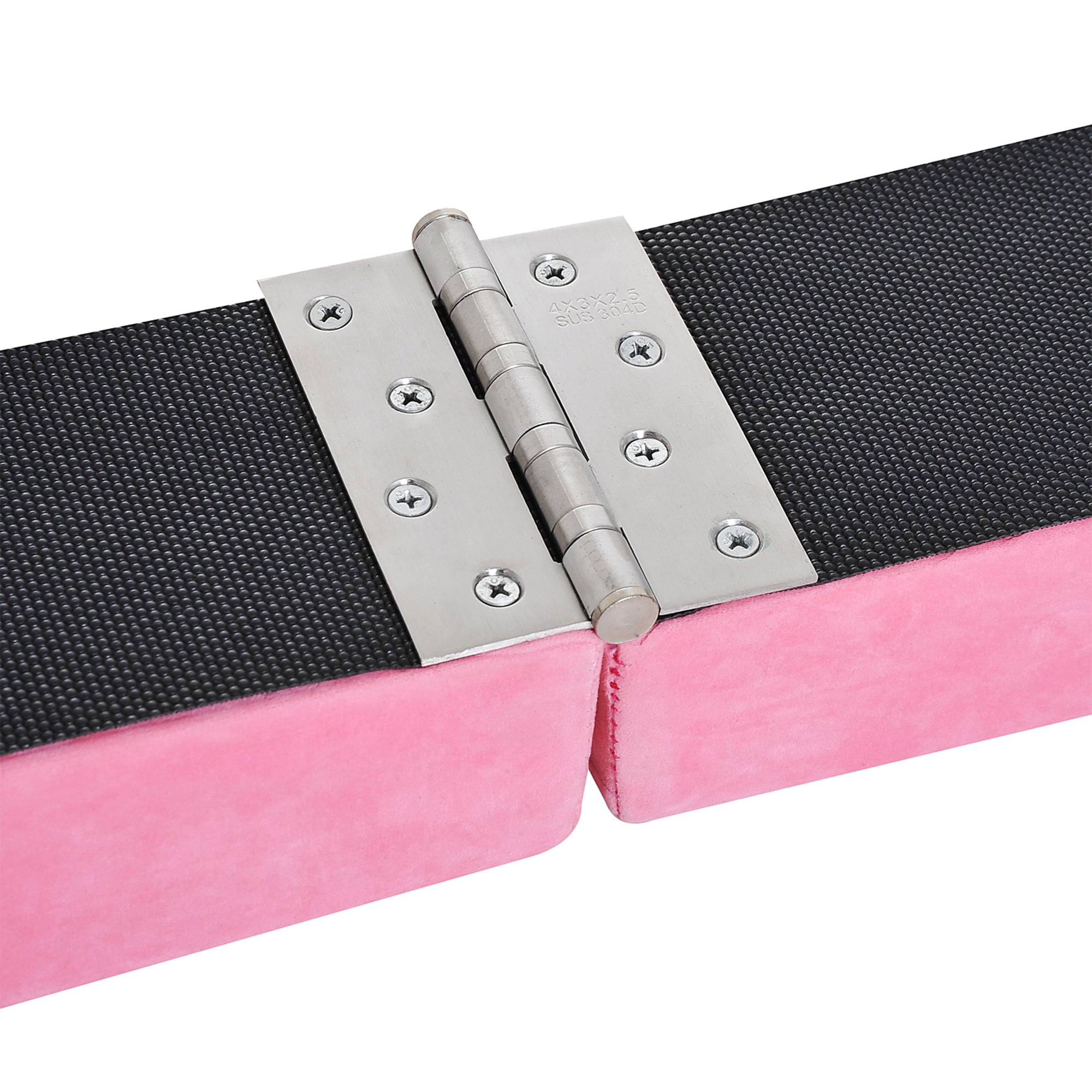 210cm Foldable Gymnastics Balance Beam for Kids and Adults, Beam Gymnastics Gymnastics Equipment Balance Beam for Home Fitness Training Gymnastics, Pink