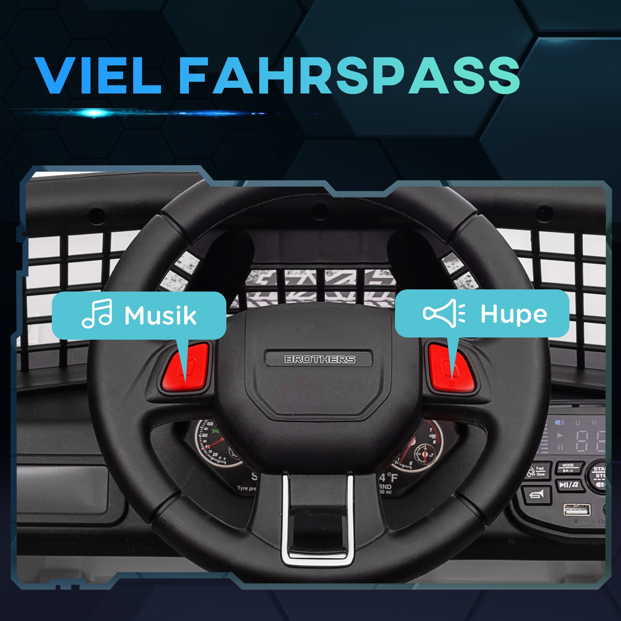 Children's Electric Car, 12V 3-5 km/h Electric Kids Car with 2.4G Remote Control, Shock Absorber, Electric Kids Vehicle with Music, Headlights, Horn, MP3, Electric Car for Kids 3-6 Years, White