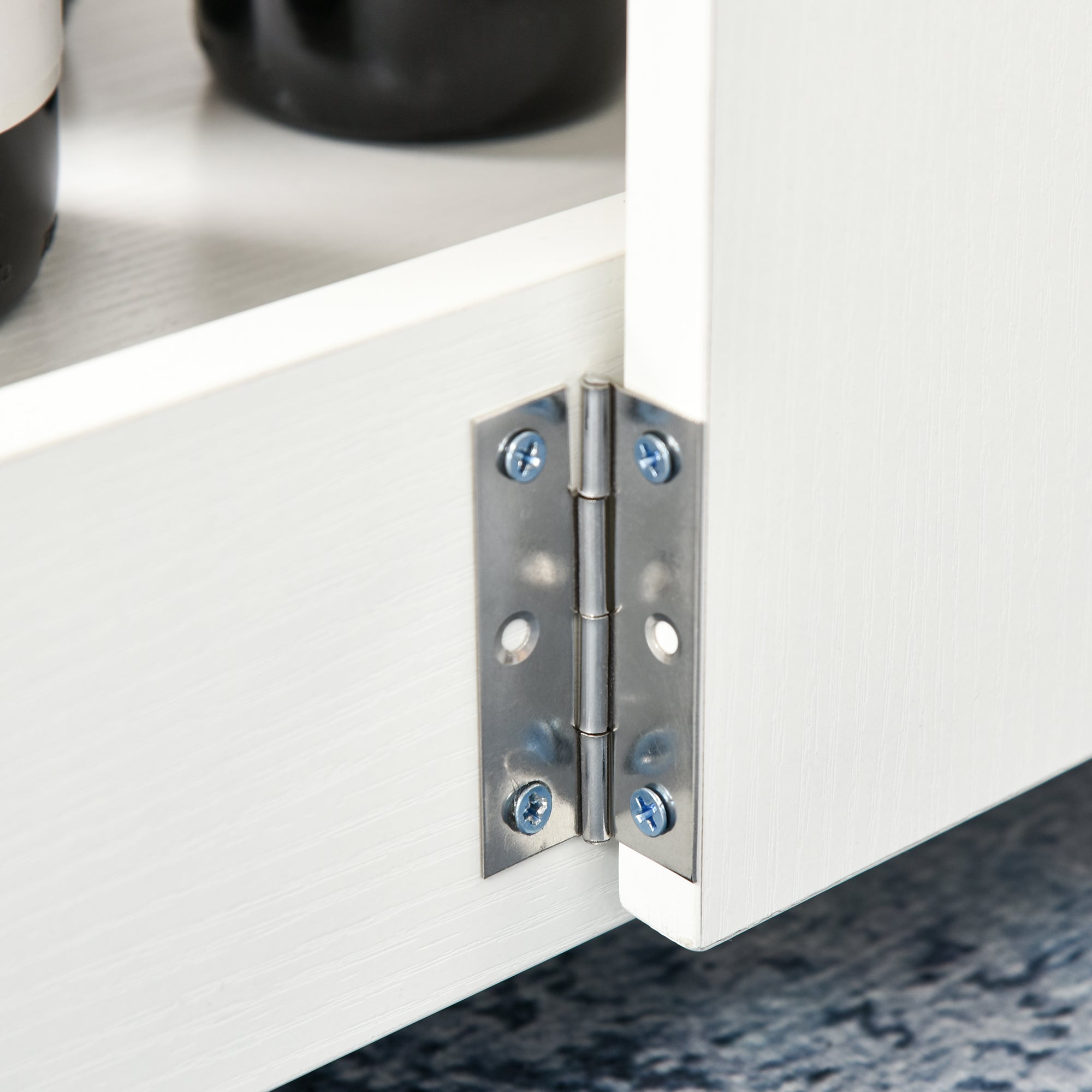 Folding Console Table with Shelf Compartment, Coffee Table for Living Room and Kitchen, Folding Table, Space-Saving, Wood Color and White, 118x80x72cm