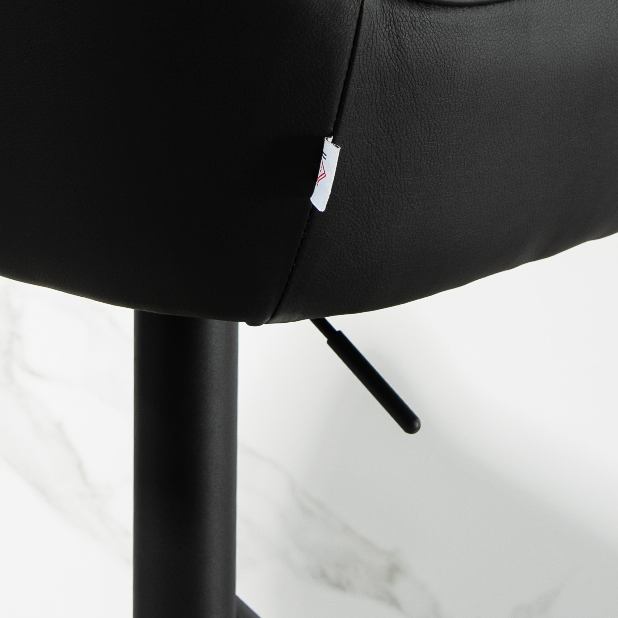 Set of 2 Bar Stools with Backrest, Footrest, and Armrests, Adjustable Swivel High Kitchen Stools in Fabric and PU with Non-Slip Base for Counter, Restaurant, Light Gray