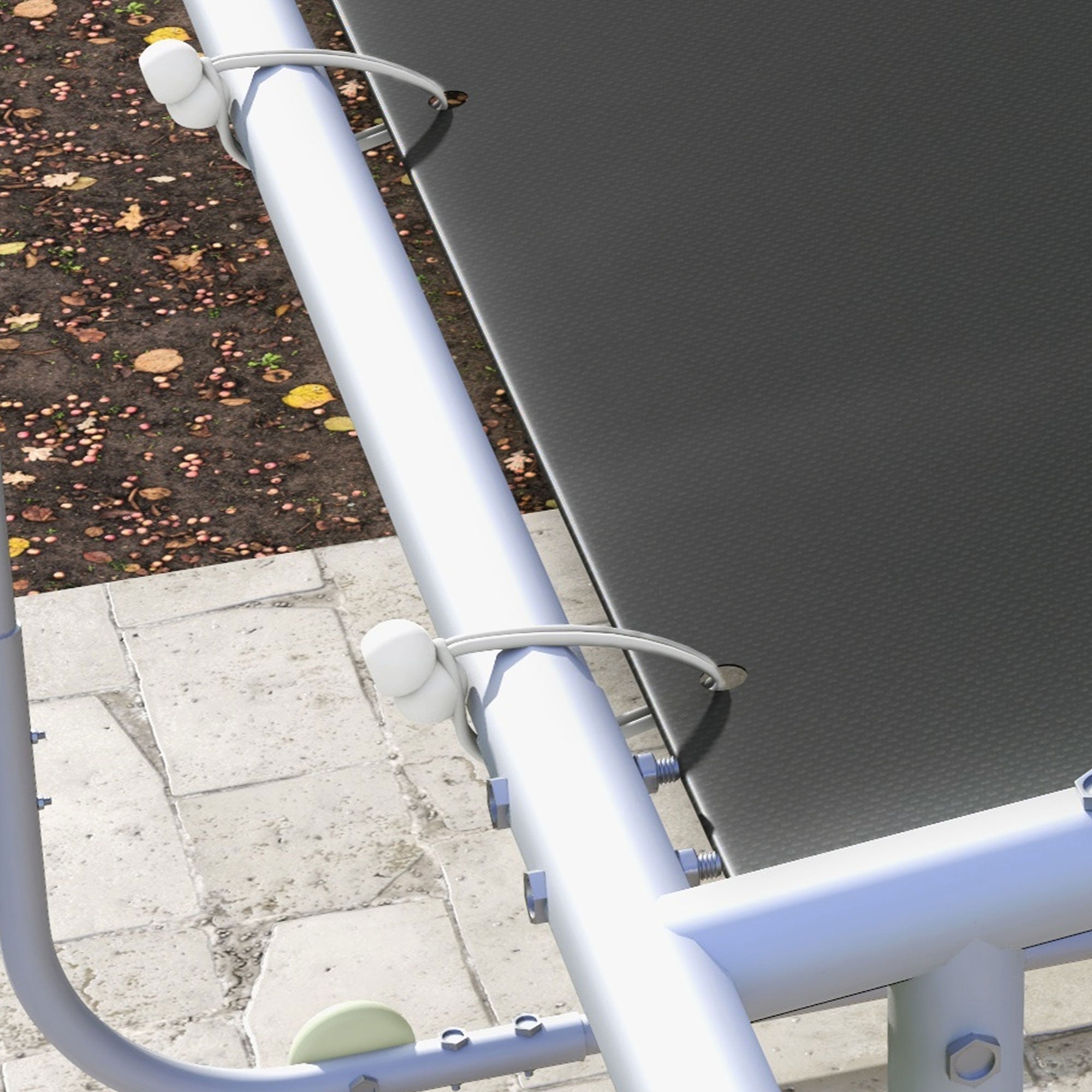 Pergola, approx. 3 x 3m Pavilion, Patio Cover with UV Protection, Sandbags, Garden Gazebo, Patio Gazebo with Wheels for Balcony, Oxford, Dark Gray