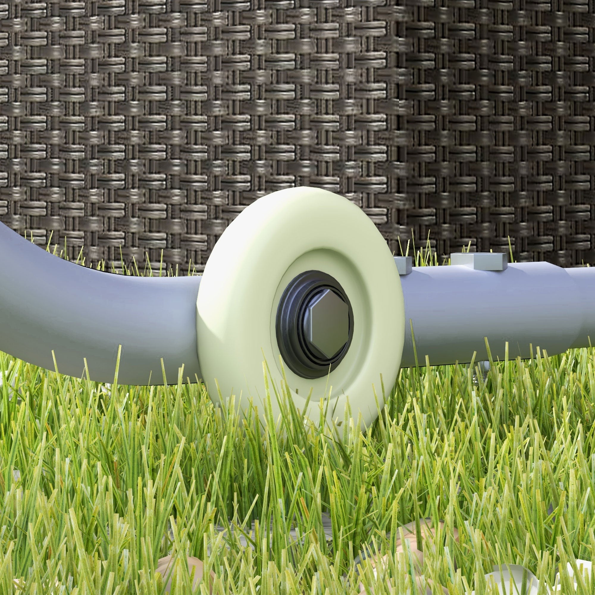 Pergola, approx. 3 x 3m Pavilion, Patio Cover with UV Protection, Sandbags, Garden Gazebo, Patio Gazebo with Wheels for Balcony, Oxford, Dark Gray