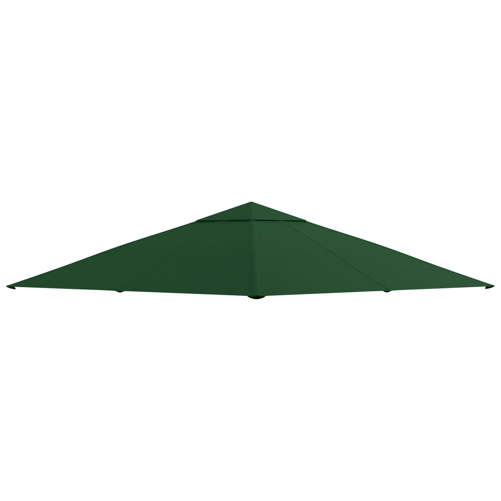 Pavilion Canopy for Garden Pavilion approx. 3 x 3 m, water-resistant, replacement canopy, pavilion cover, sun protection, 8 water drainage holes, Polyester, Green