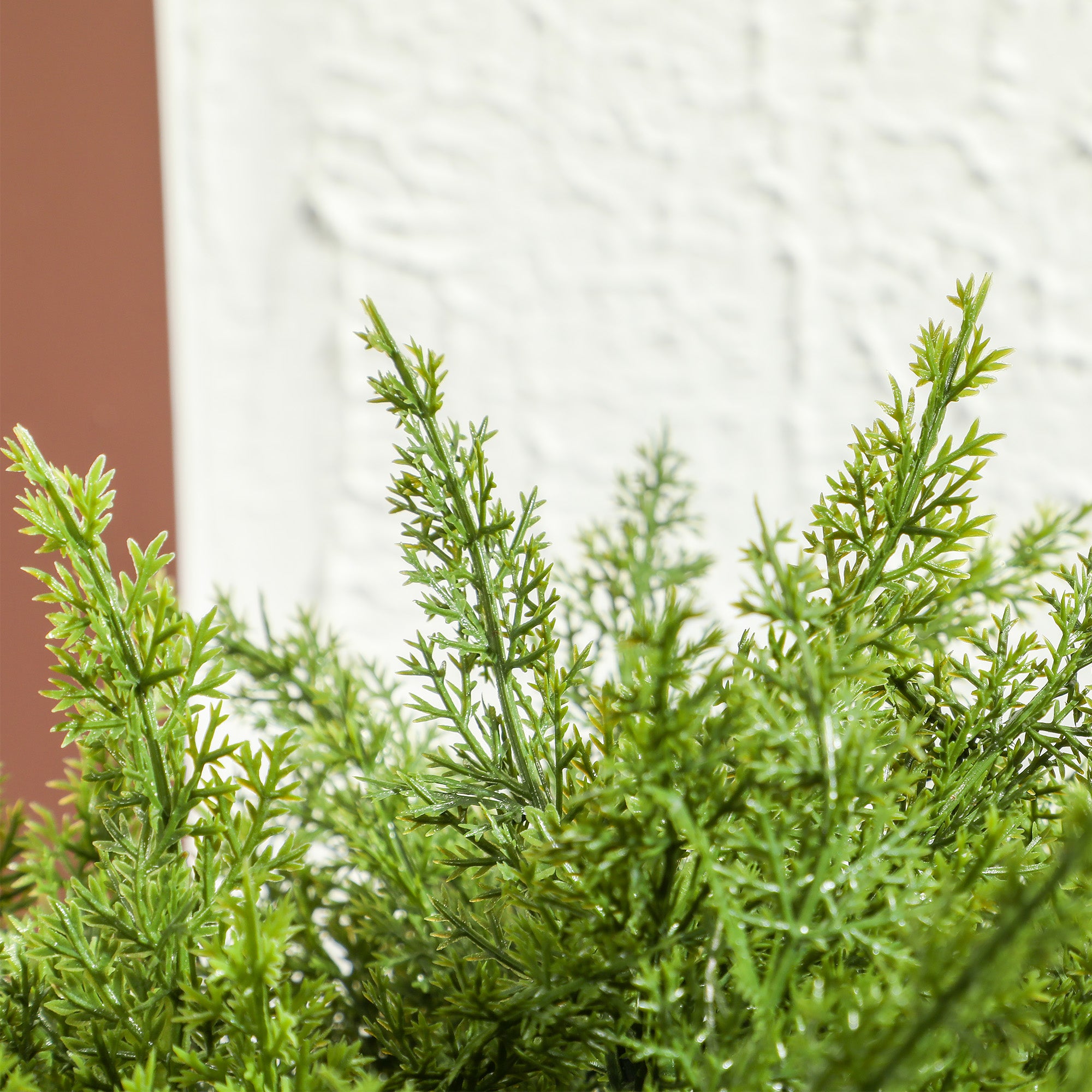 Artificial Cedar Tree Plant, UV Resistant Fake Plant with Pot, Indoor and Outdoor Decoration, Height 55 cm, Green