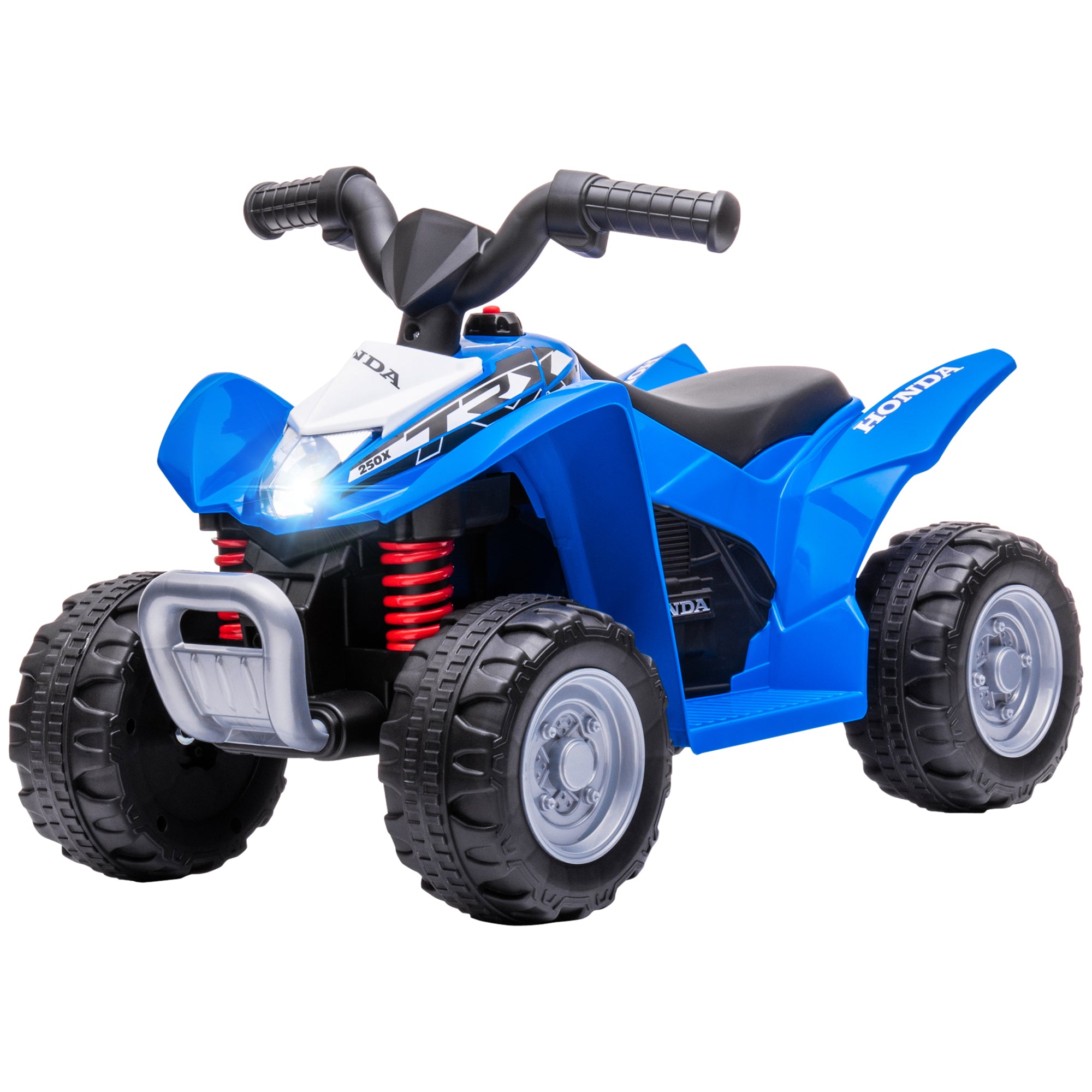 Electric Quad Miniquad Kids Electric ATV Kids Quad with LED and Horn Kids Motorcycle Children's Vehicle Electric Car for Kids from 18 months Metal Blue 65.5 x 38.5 x 43.5 cm