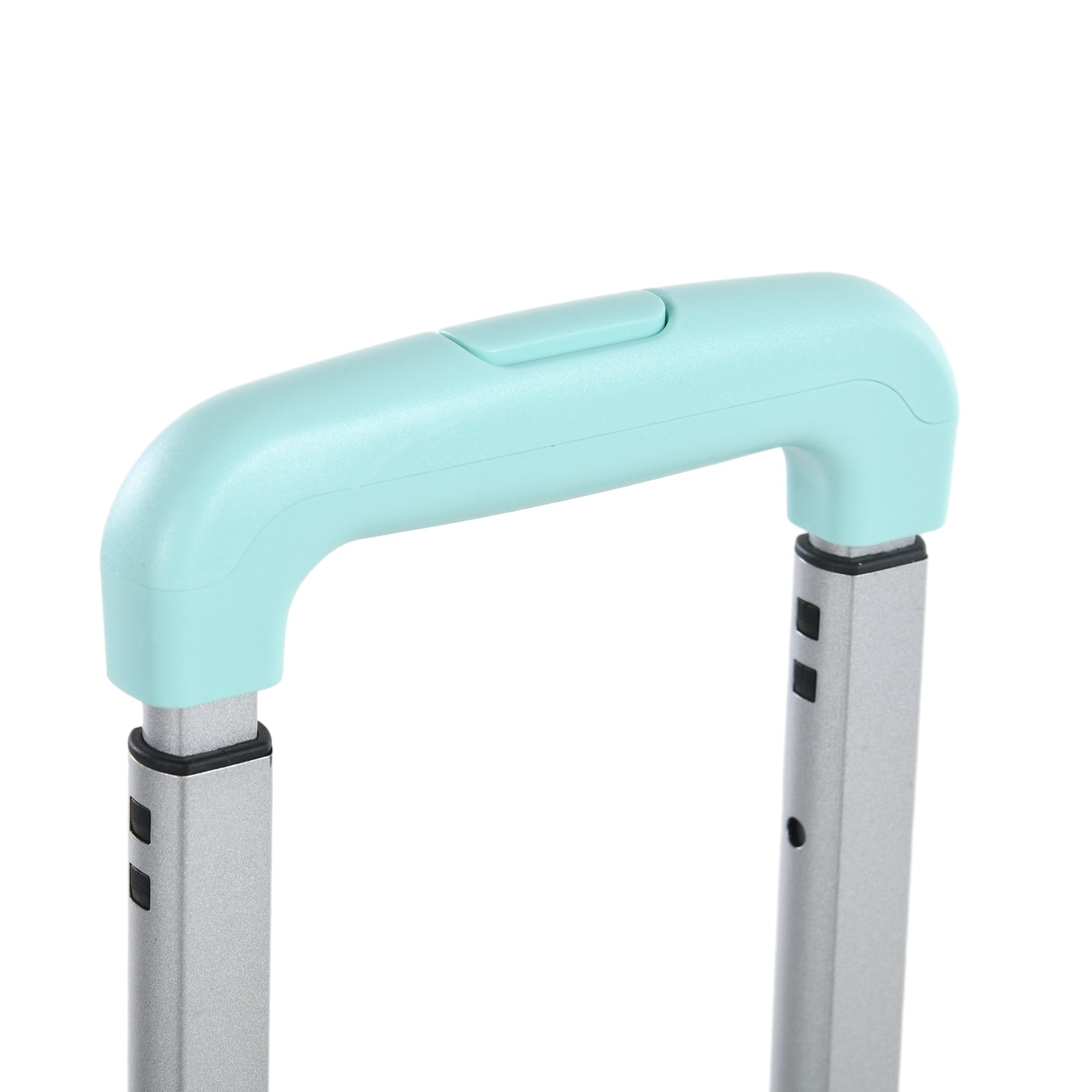 Folding Shopping Cart Supermarket Cart with 2 Wheels Adjustable Handle Length Capacity 32 Liters for Office School Home 41.5x32.5x85 cm Green