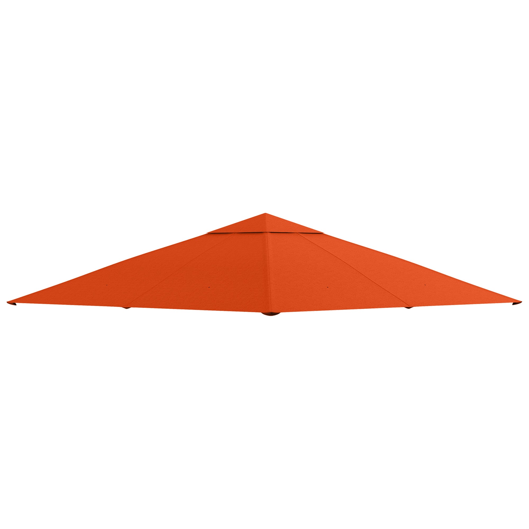 Gazebo Canopy Replacement for Garden Gazebo approx. 3 x 3 m, water-resistant, canopy cover, sun protection, 8 water drainage holes, Polyester, Orange