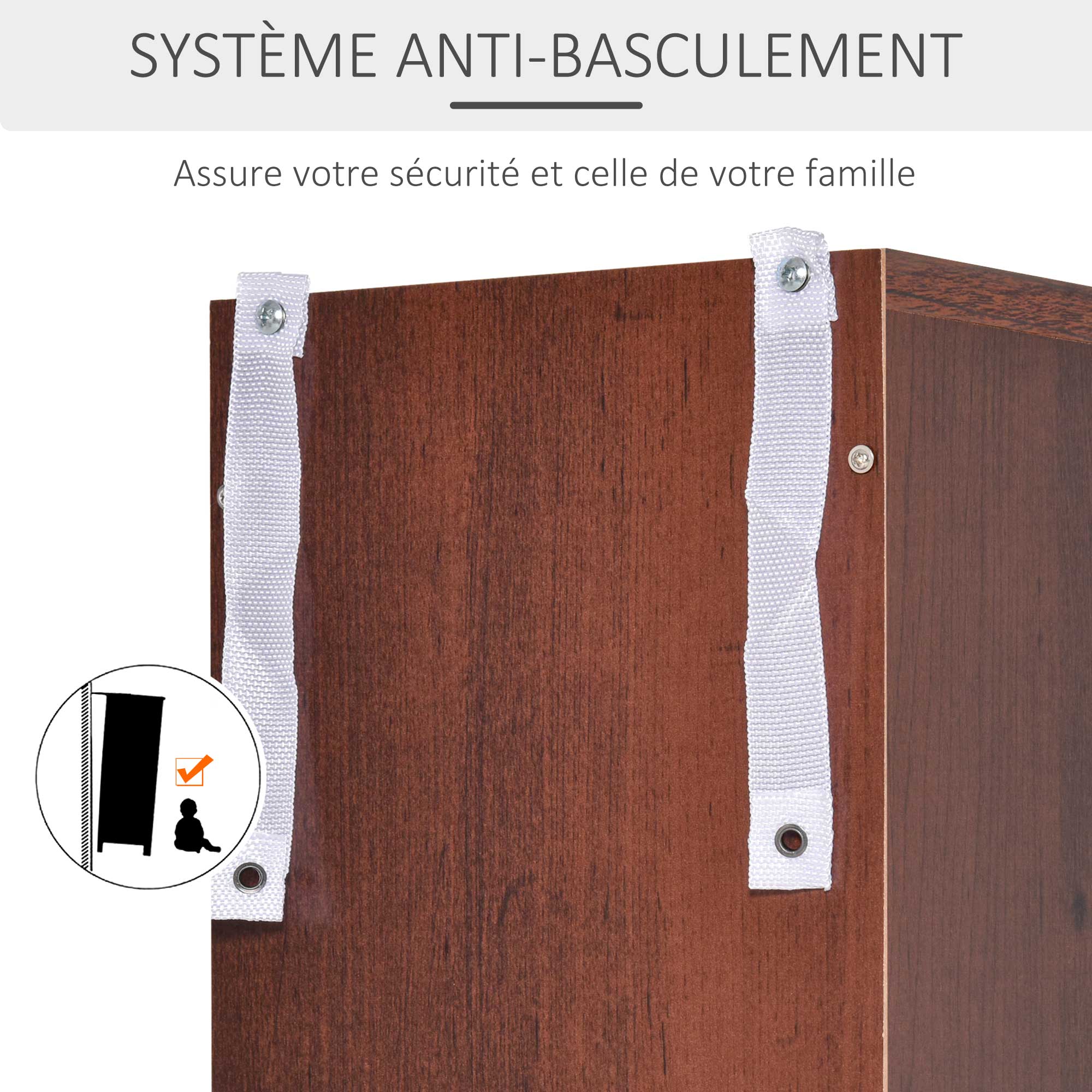 CD and DVD Storage, column storage shelf, storage unit with 12 compartments, max capacity 204 CD, 21 x 20 x 175 cm, brown