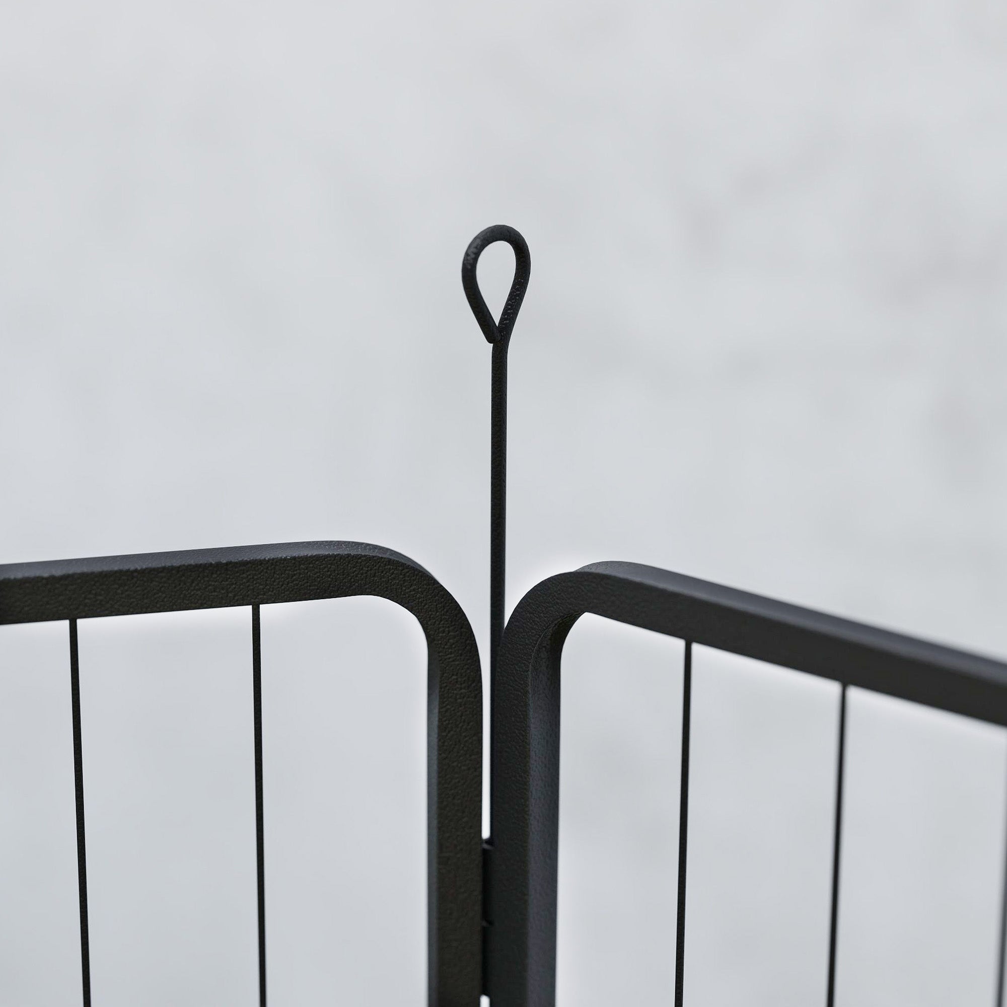 Puppy Playpen 80 cm High, 6-Piece Dog Exercise Pen DIY Puppy Playpen with Door, Freestanding Enclosure for Small to Medium Dogs, Steel, Gray