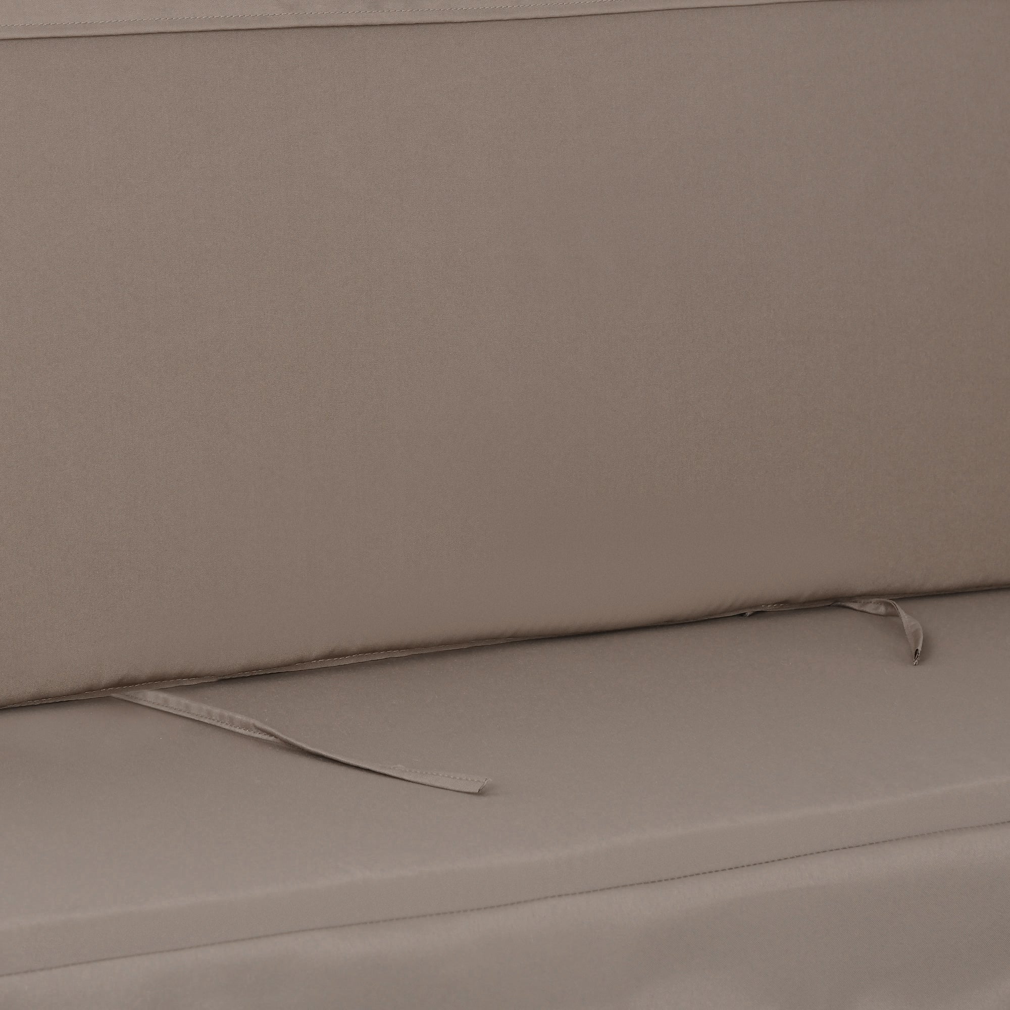 2-Piece Swing Cushion 130x45x5 cm Padded Seat and Backrest Cushion for Garden Terrace Balcony Outdoor Brown