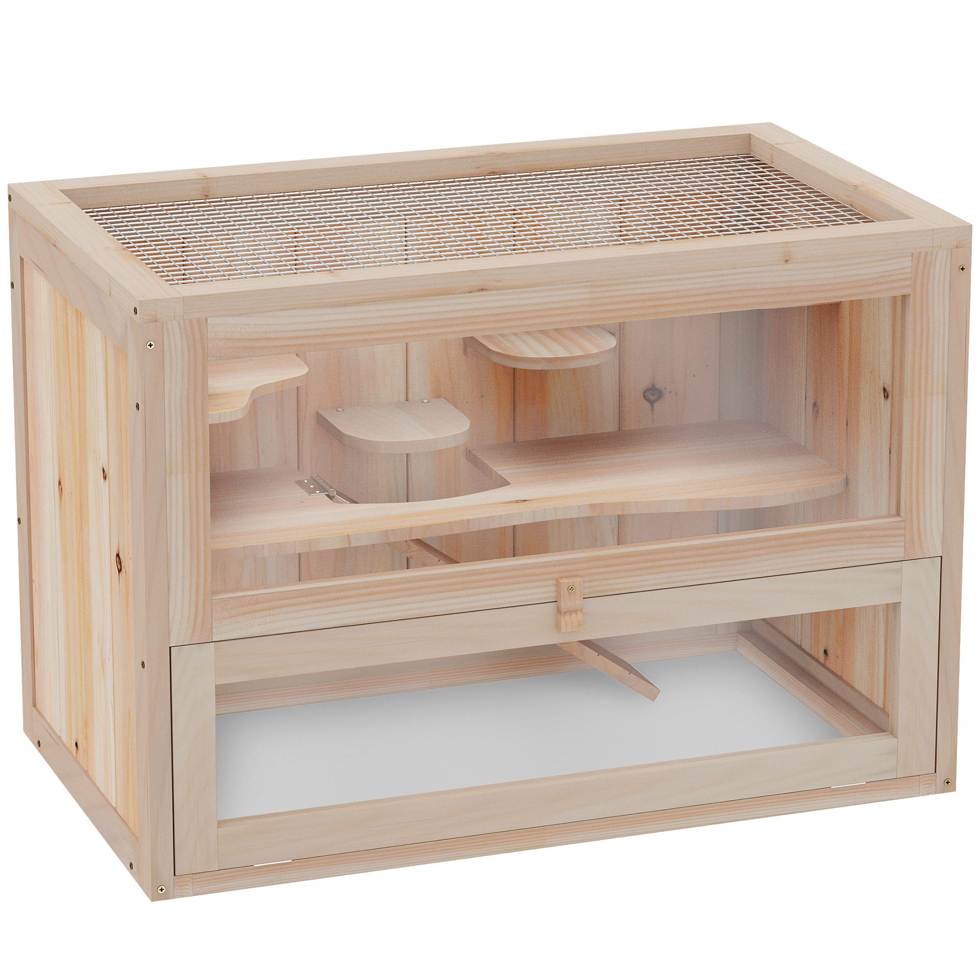 Small Animal Cage Wooden 60 x 35 x 42 cm