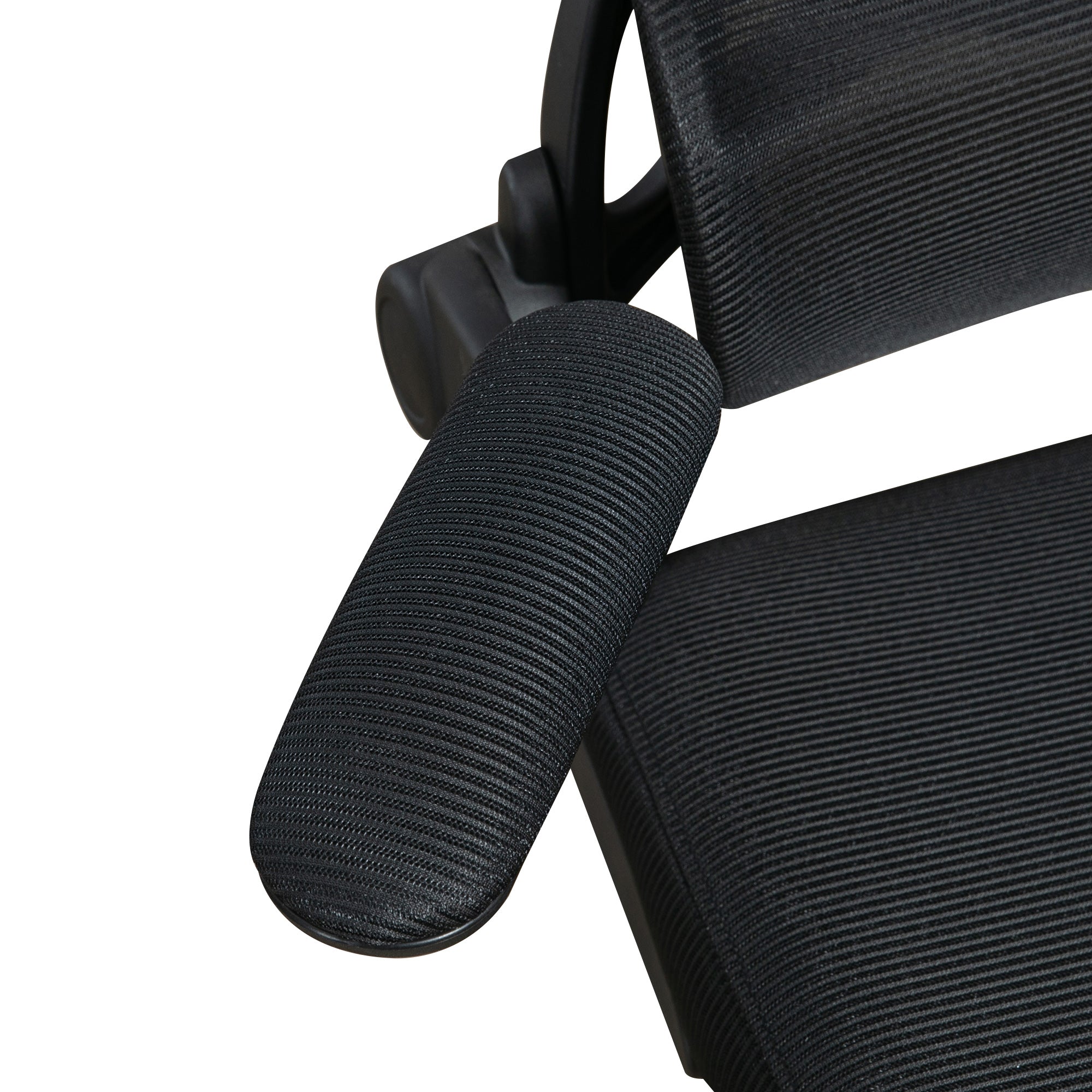 Adjustable Height Office Chair with Tilt Function, Adjustable Armrests, and Lumbar Support, 62x58x120-133 cm, Black