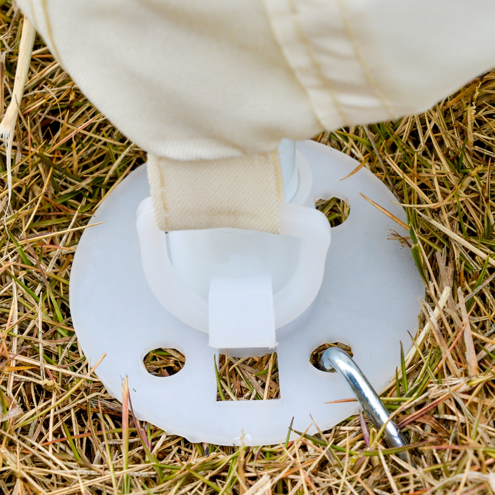 Garden Pavilion Gazebo Party Tent Weatherproof Tent with Mosquito Net Metal + Polyester Cream White 3 x 3 m