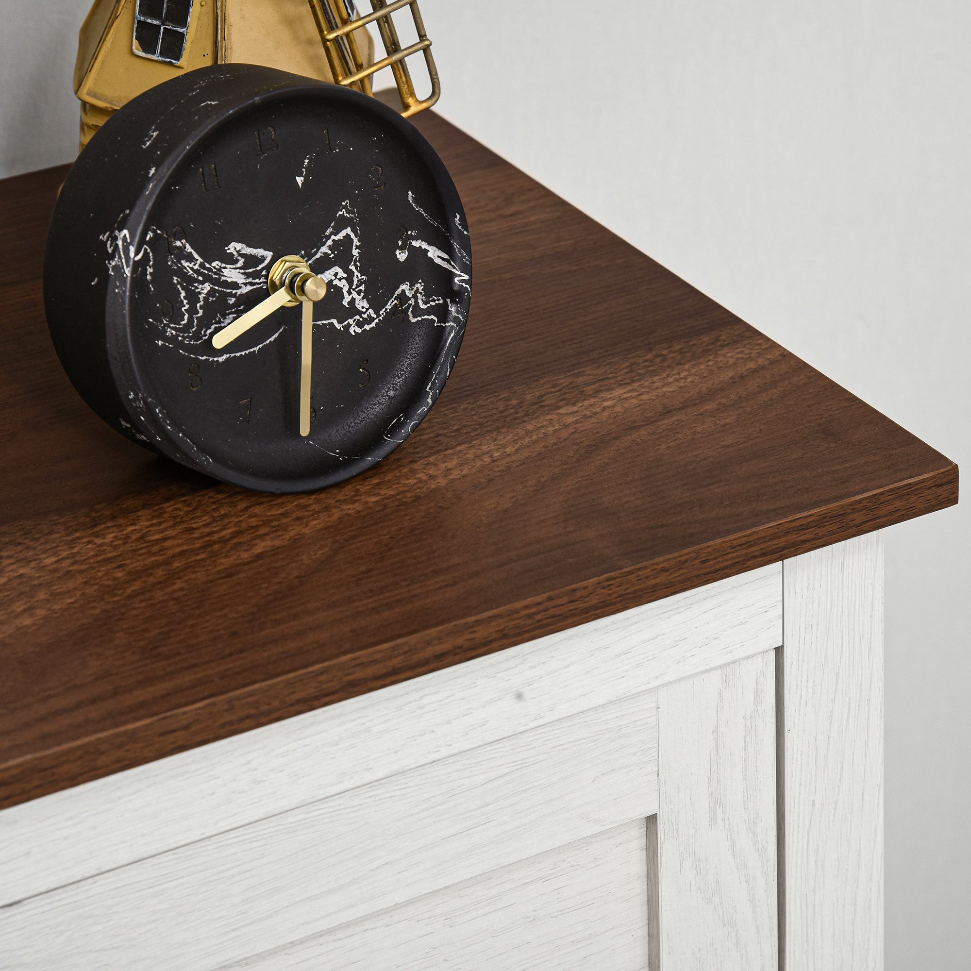 Sideboard for Living Room Storage Cabinet with Double Doors Drawer and Adjustable Shelf for Kitchen Bedroom 60x30x87.4 cm White