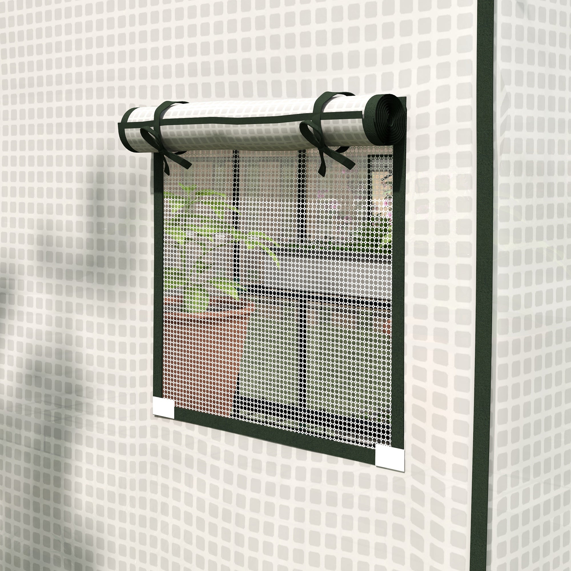 greenhouse film 1.4 x 1.9 m, waterproof garden film with UV protection side window, tear-resistant film made of polyethylene, cover for greenhouse, tunnel film for outdoor use, plants, white