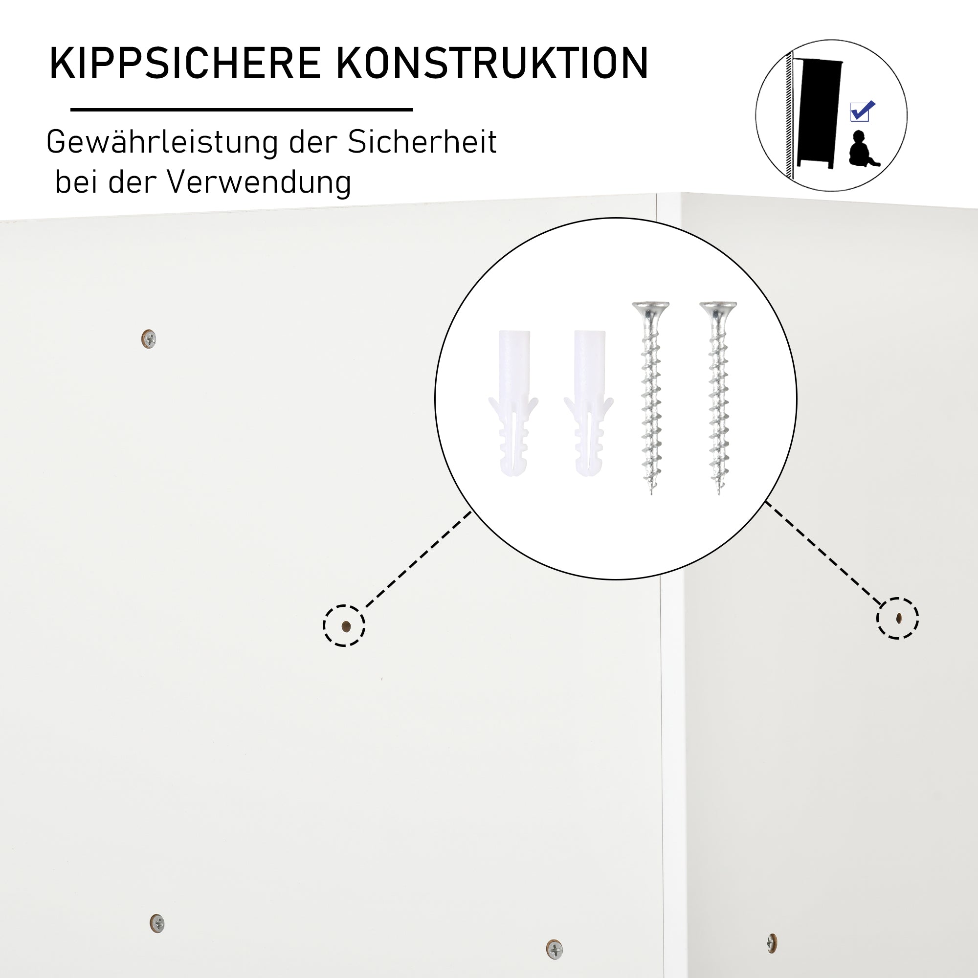 Children's Shelves Corner Shelf with 3 Storage Boxes Kids Room Toy Storage for 3-12 Years Kids White 57.4 x 57.4 x 94 cm