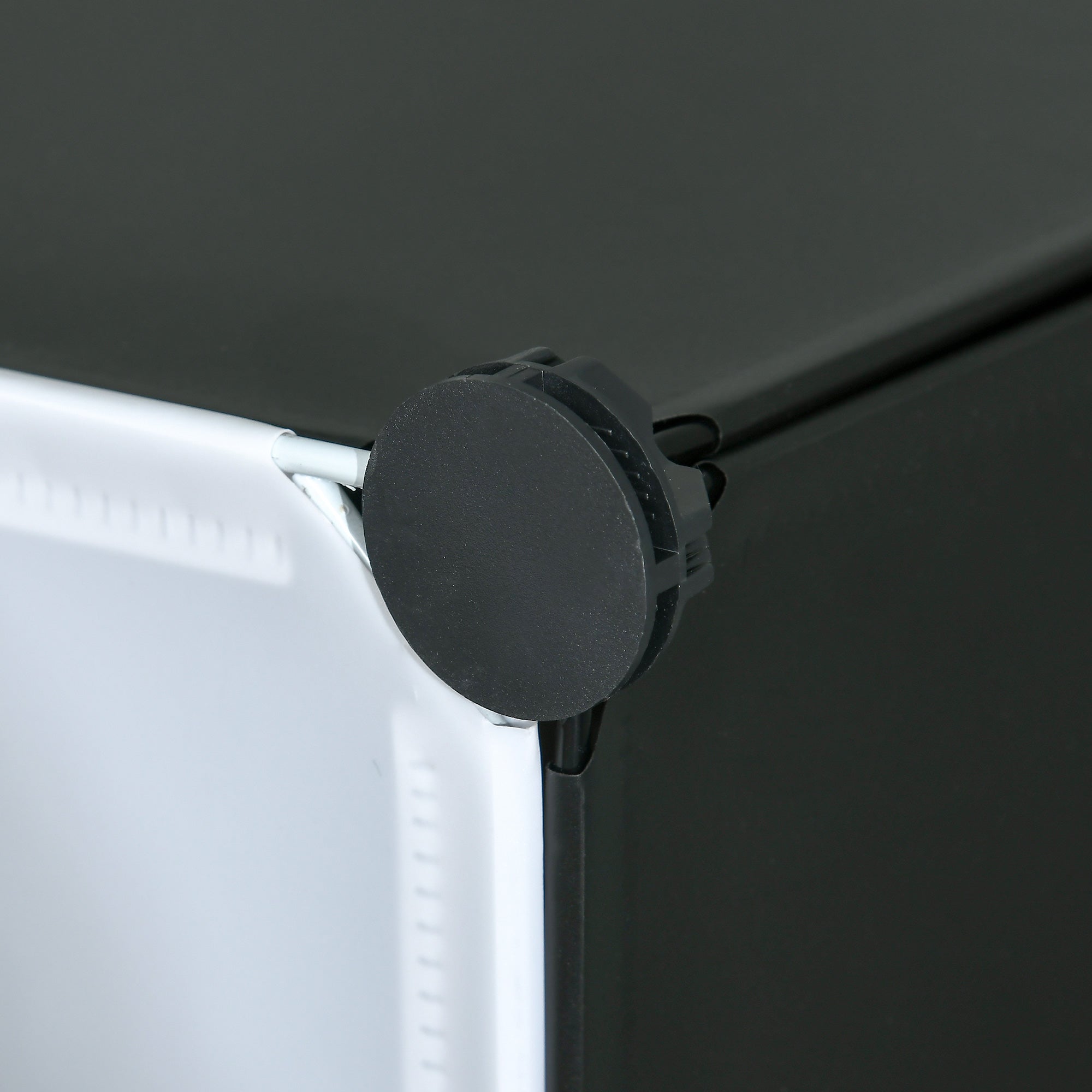 Plastic Shoe Rack Storage Shelf for 6 Pairs of Shoes Shoe Box for Hallway DIY Modular Shelving Shoe Storage Black+White 49 x 36.5 x 108 cm