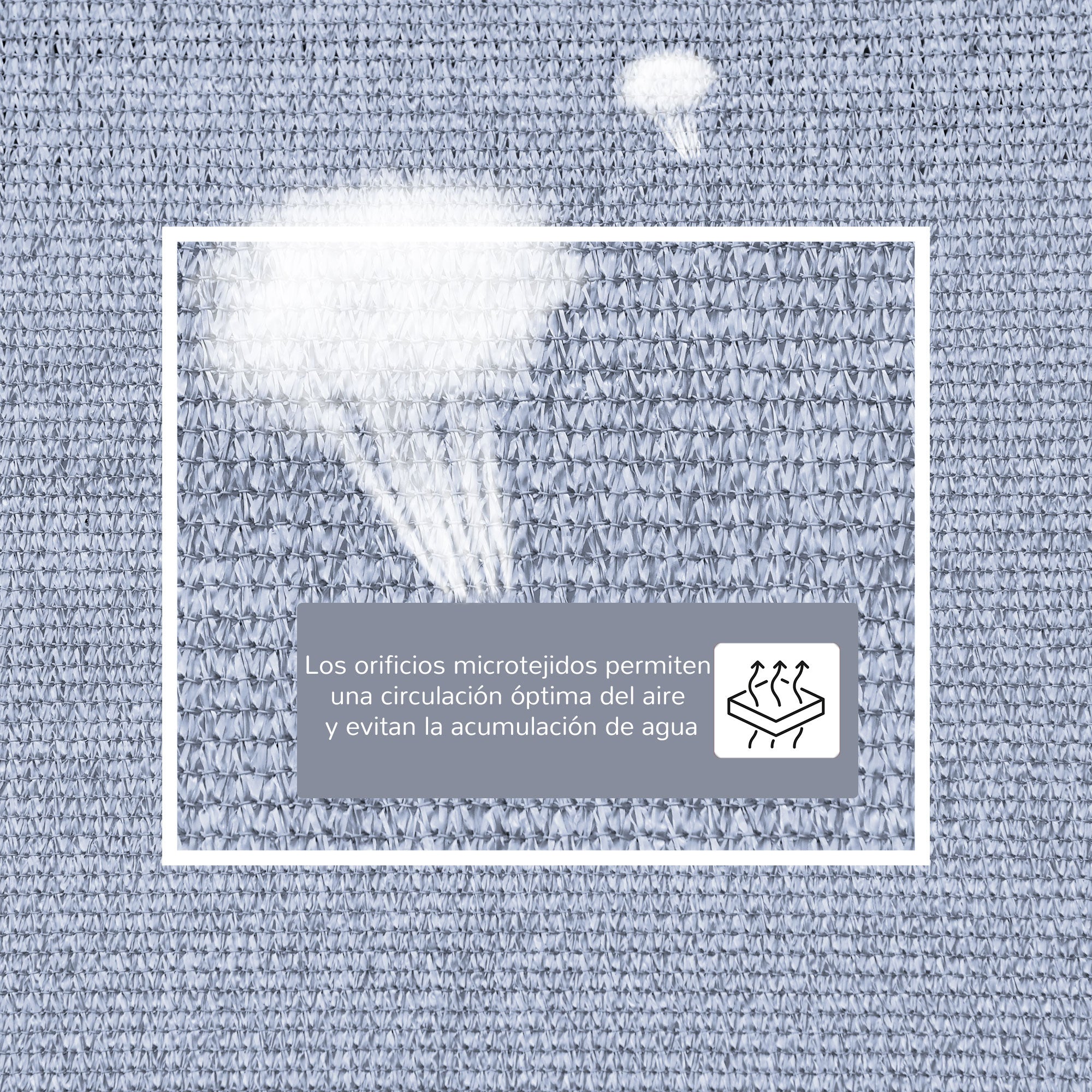 Rectangular Sun Shade Sail Awning 4x3 m UV Protection Terrace Awning with Carry Bag Stainless Steel Ring and Ropes for Garden Patio Gray