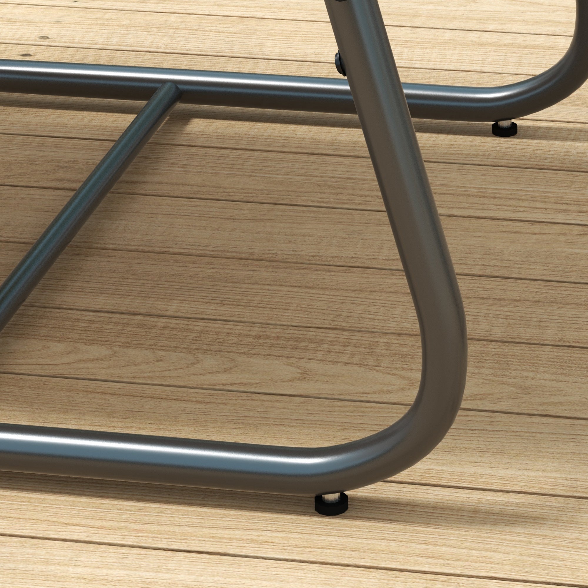 4-Piece Garden Furniture Set, Seating Group with 2 Chairs, 1 Loveseat, 1 Coffee Table with Tempered Glass, Patio Furniture for Balcony, Terrace, Mesh, Cream