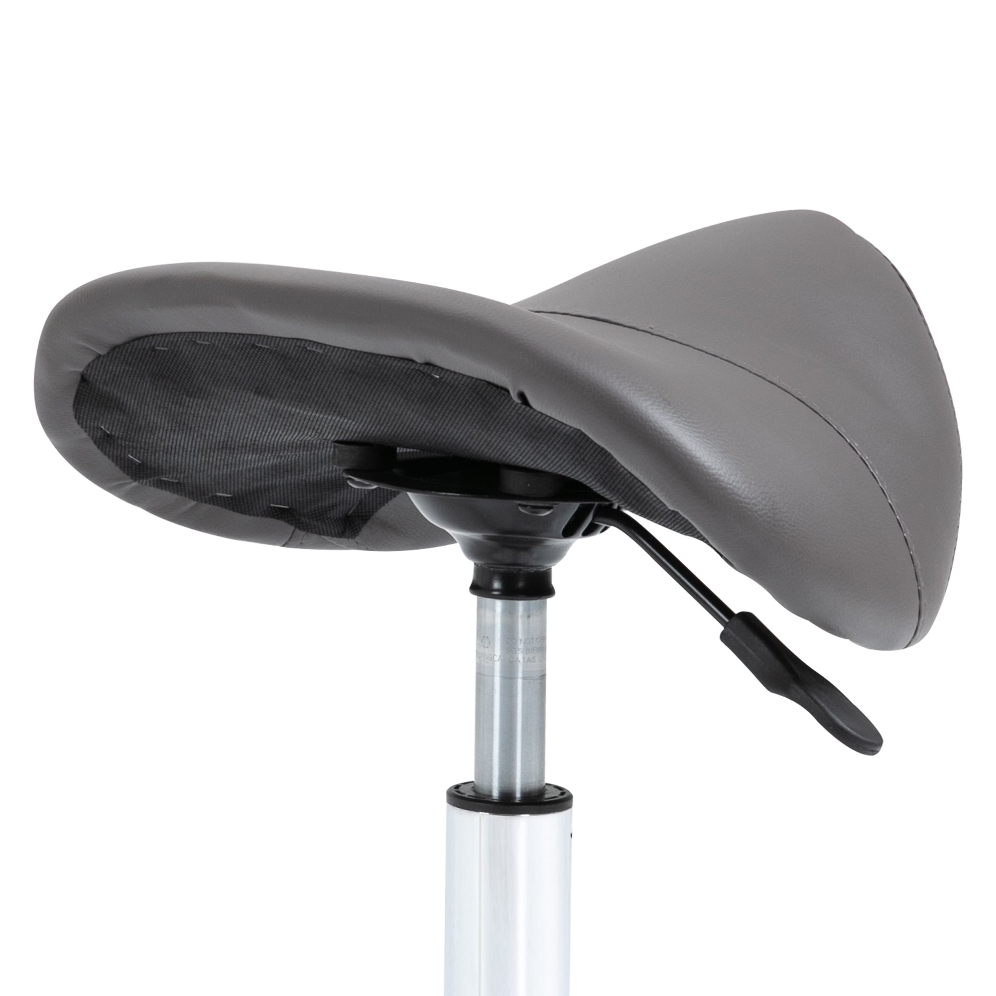 Saddle Stool Office Stool Swivel Stool Rolling Stool Cosmetology Stool Padded Height Adjustable (Gray)