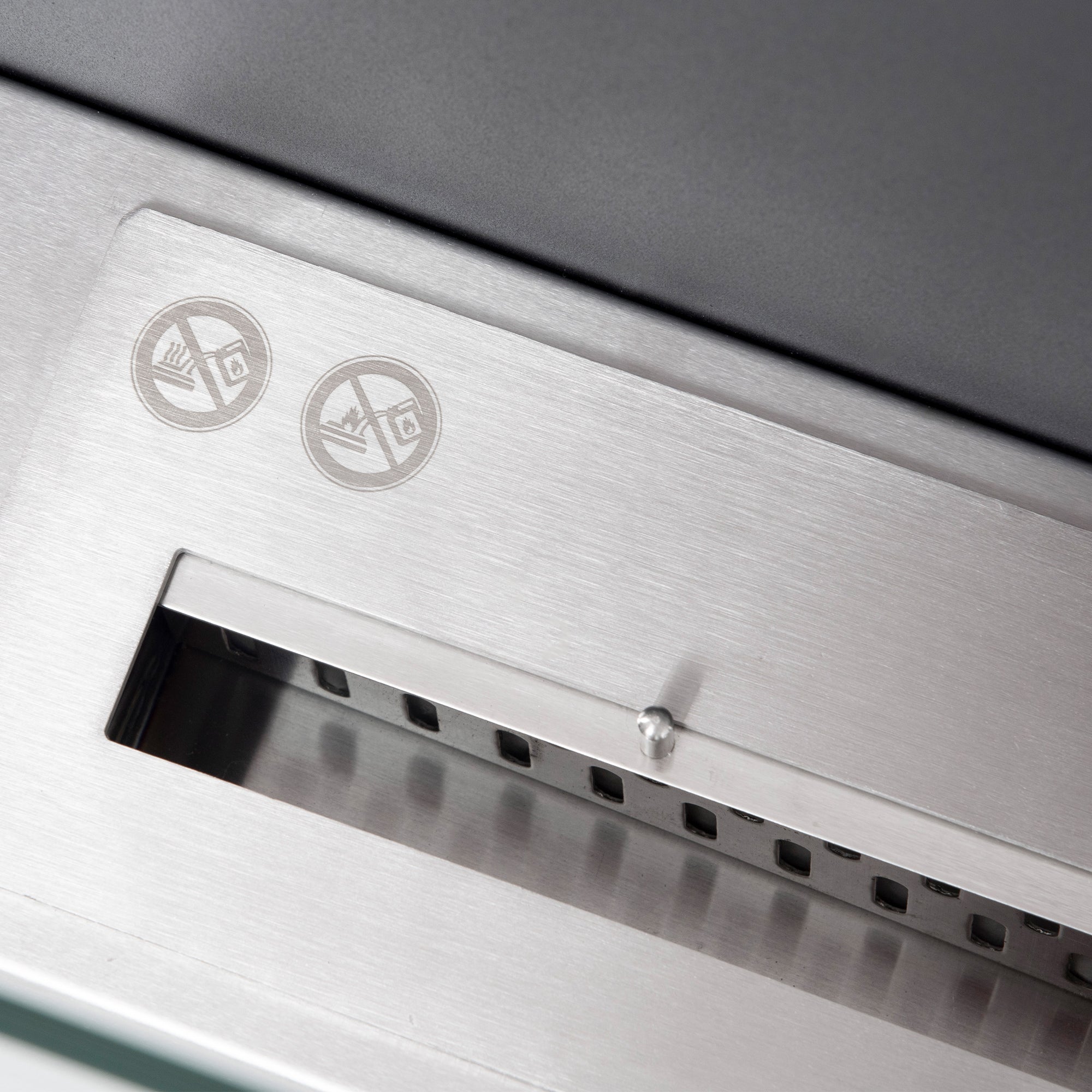 Wall-Mounted Bioethanol Fireplace Ethanol Stove 1.5 L Capacity 3-Hour Combustion Stainless Steel Tank for 20-25 m² 60x22x40 cm Black