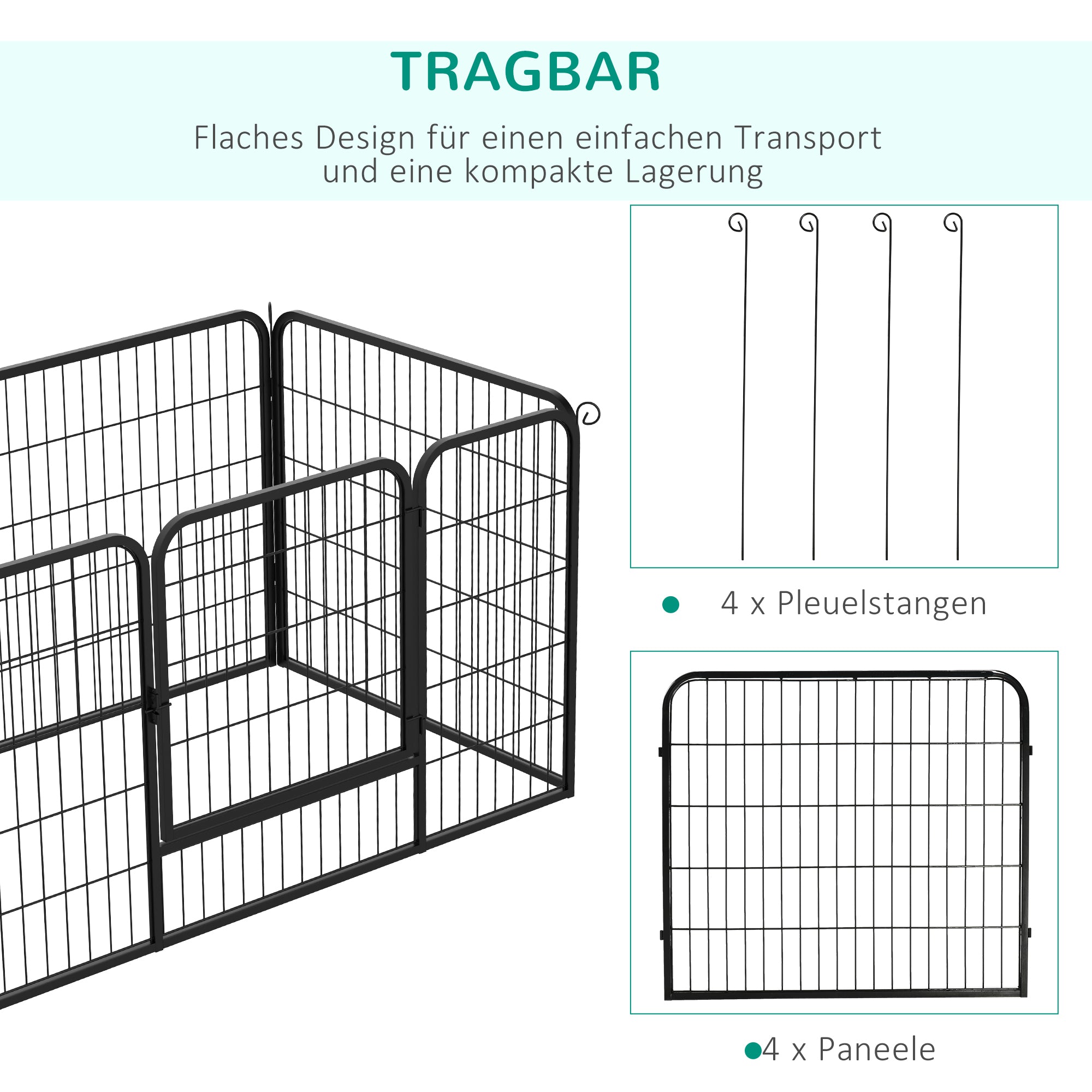 Puppy Playpen Puppy Enclosure Playpen Play Yard Puppy Gate 70 x 80 cm