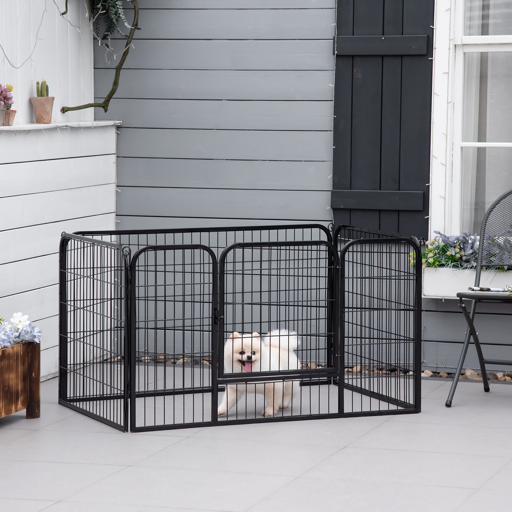 Puppy Playpen Puppy Enclosure Playpen Play Yard Puppy Gate 70 x 80 cm
